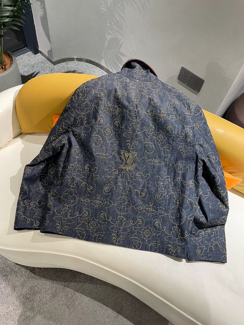 Louis Vuitton LV x Timberland Embroidered Denim Jacket Size US L / EU 52-54 / 3 - 3 Thumbnail