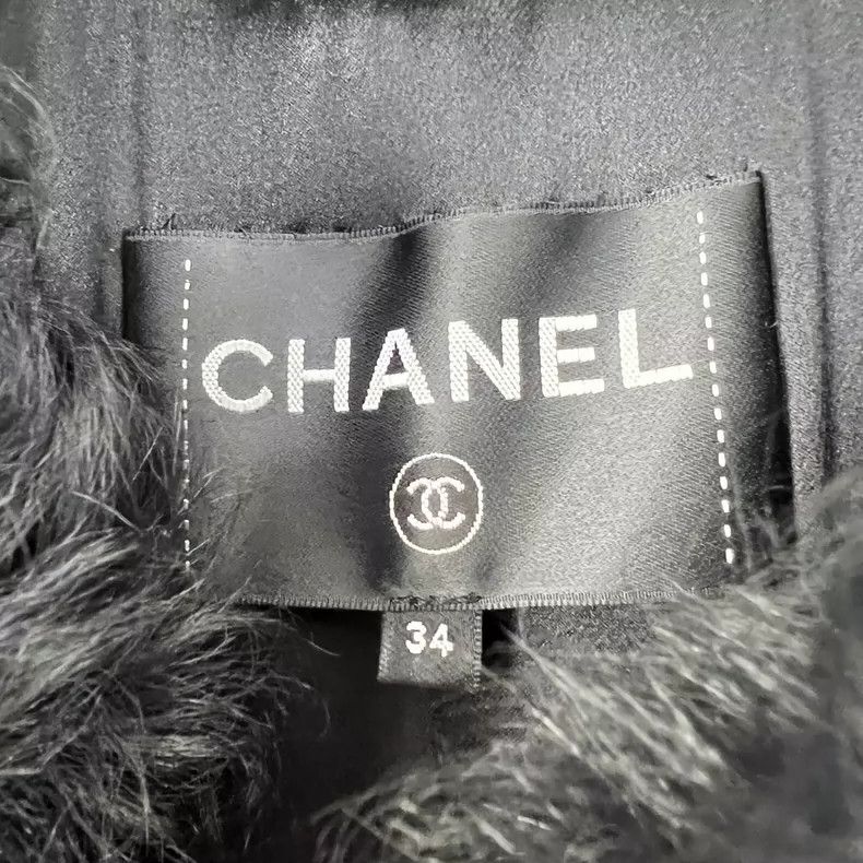 Chanel Chanel Black White Wool Vest with Pockets Size US XS / EU 42 / 0 - 4 Thumbnail