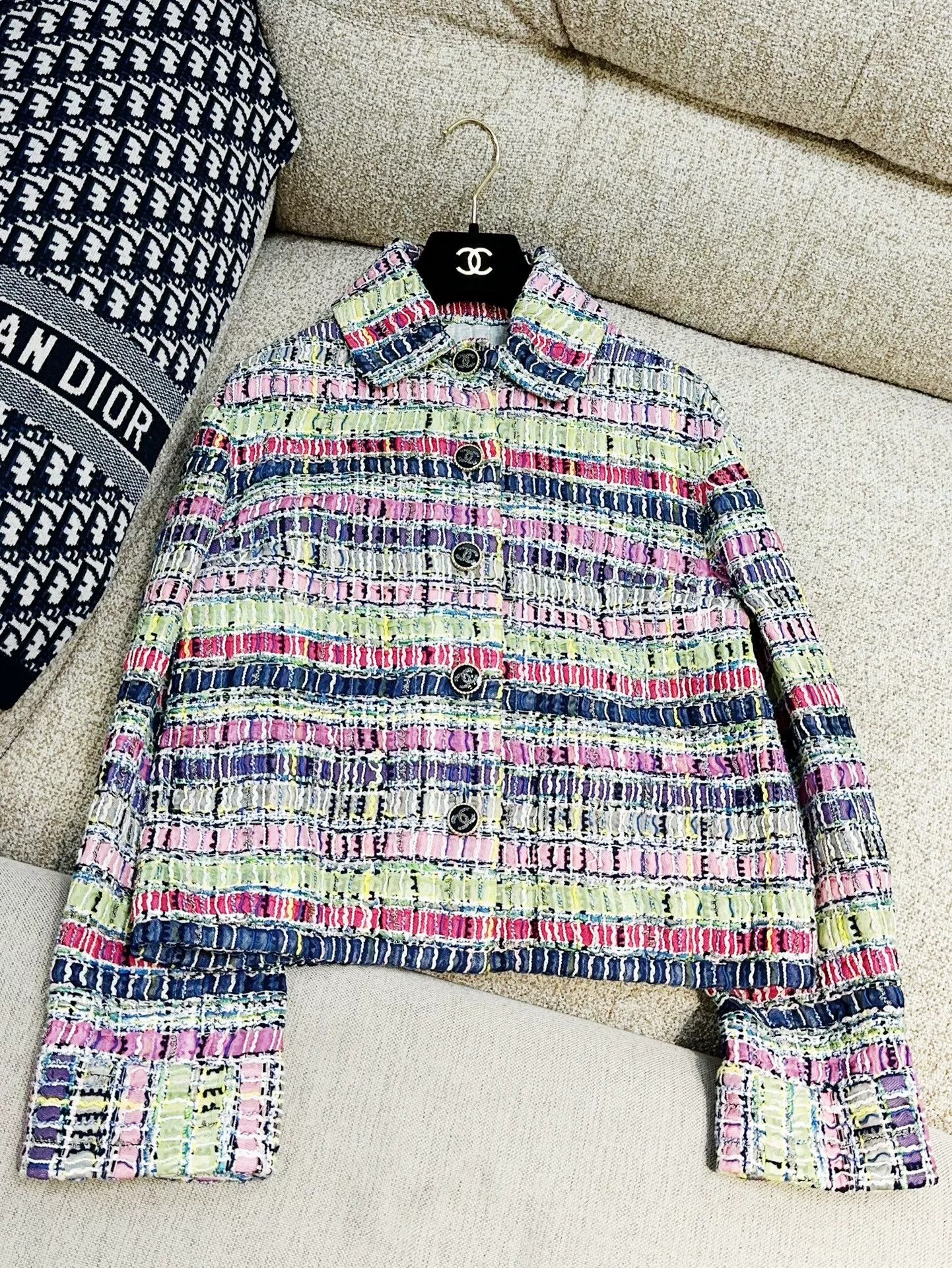 Chanel Chanel 21P Colorful Mosaic Short Jacket Size US S / EU 44-46 / 1 - 2 Thumbnail