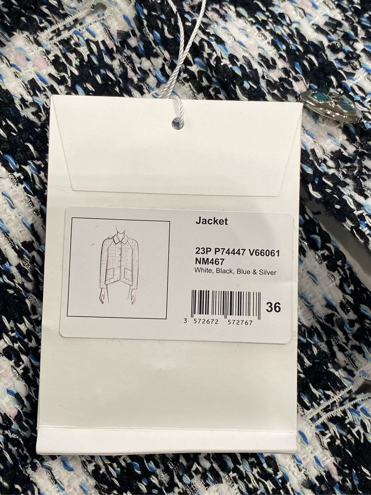 Chanel Chanel 2023 Plaid Collar Jacket FR36 Size US XS / EU 42 / 0 - 4 Thumbnail
