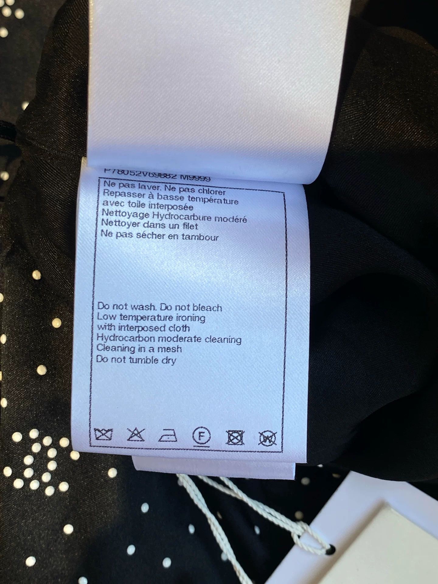 Chanel Chanel 2024 Black Polka Dot Silk Skirt Size US 38 / EU 54 - 6 Thumbnail
