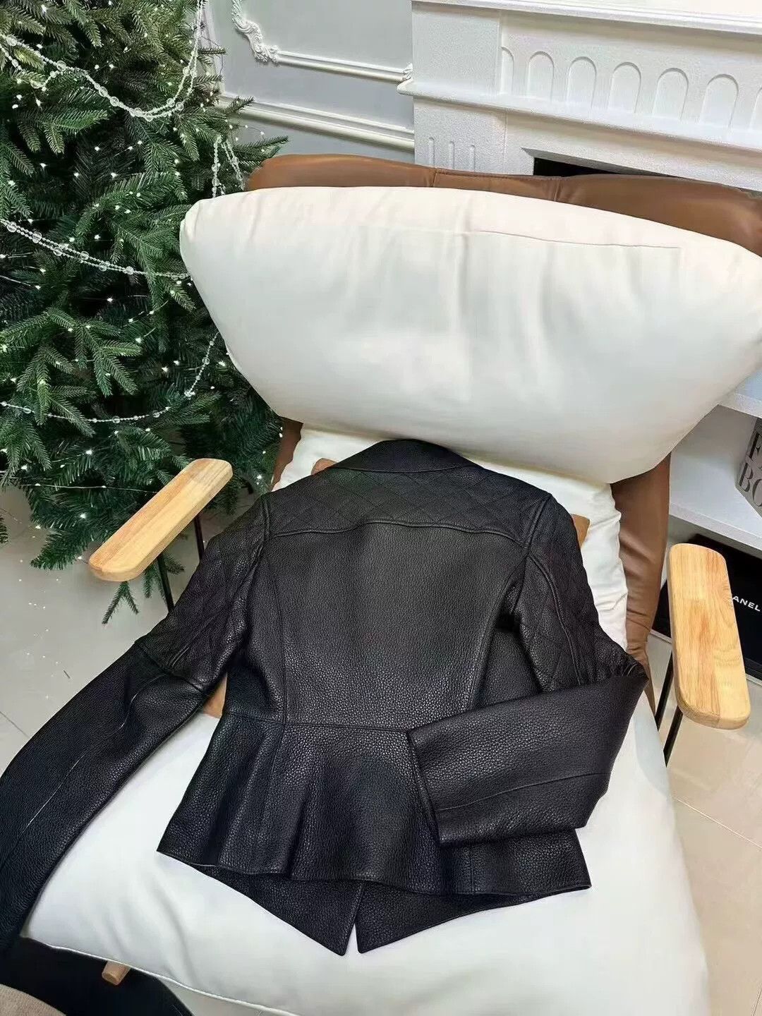 Hermes Hermes Black Leather Biker Jacket Size US M / EU 48-50 / 2 - 2 Thumbnail