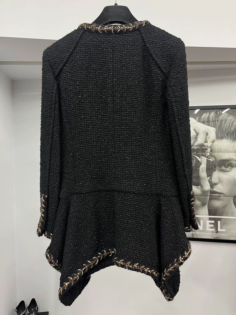 Chanel Chanel Forest Series Black Gold Dress Coat Size US S / EU 44-46 / 1 - 3 Thumbnail