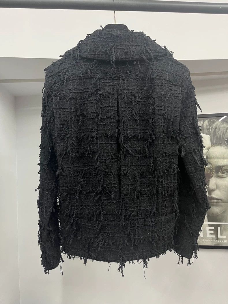 Chanel Chanel 22P Black Lapel Fringe Jacket Size US M / EU 48-50 / 2 - 3 Thumbnail
