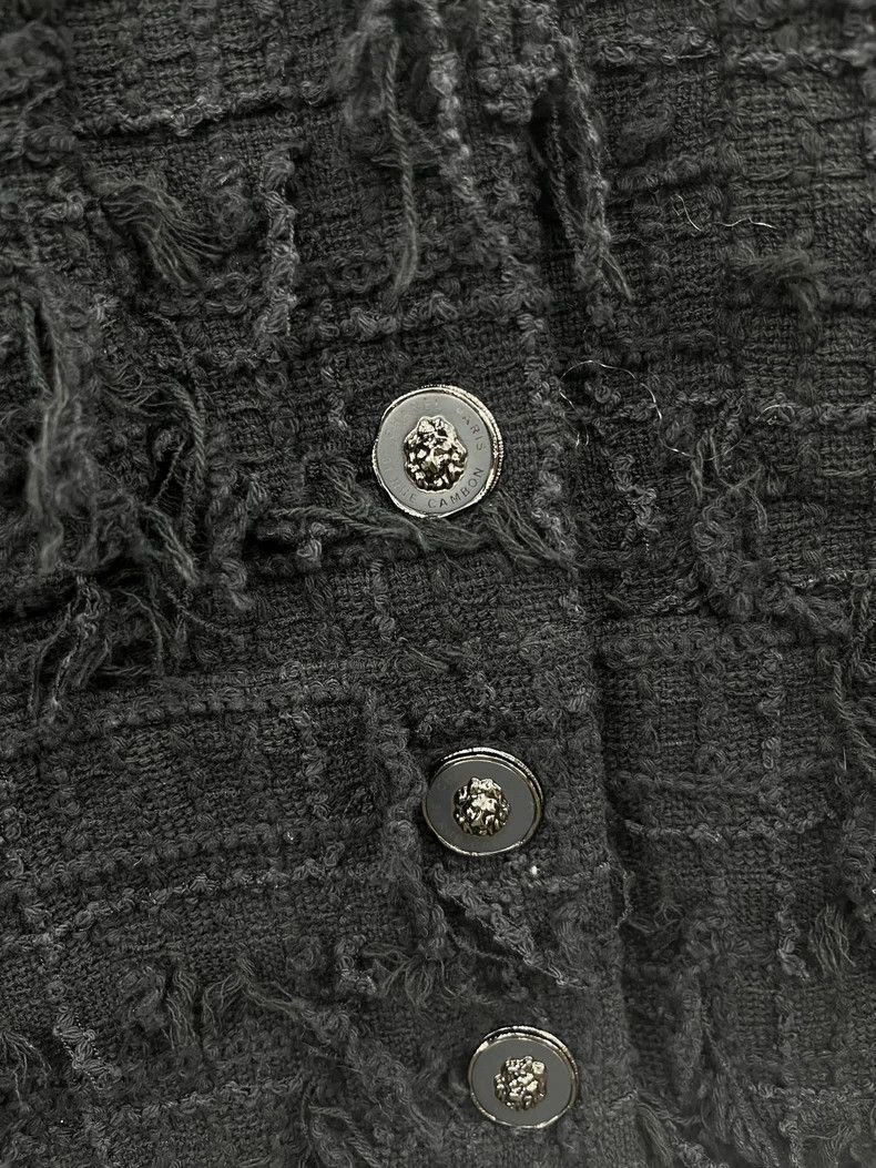 Chanel Chanel 22P Black Lapel Fringe Jacket Size US M / EU 48-50 / 2 - 2 Thumbnail