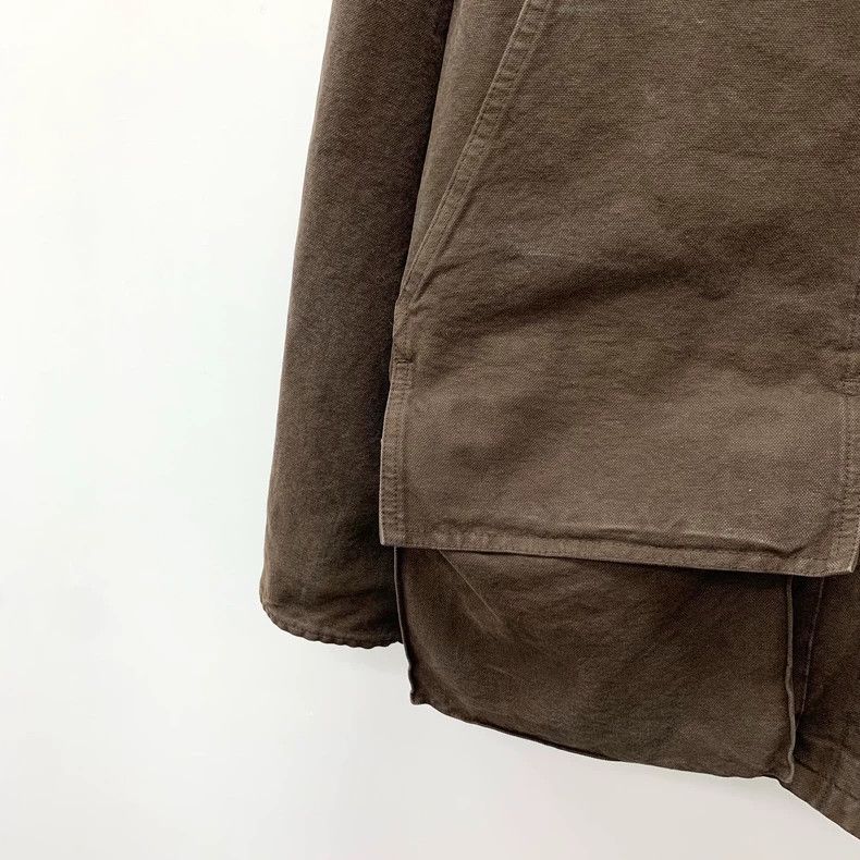 Prada Prada 24 Brown Cotton Fur Collar Jacket Size US S / EU 44-46 / 1 - 4 Thumbnail