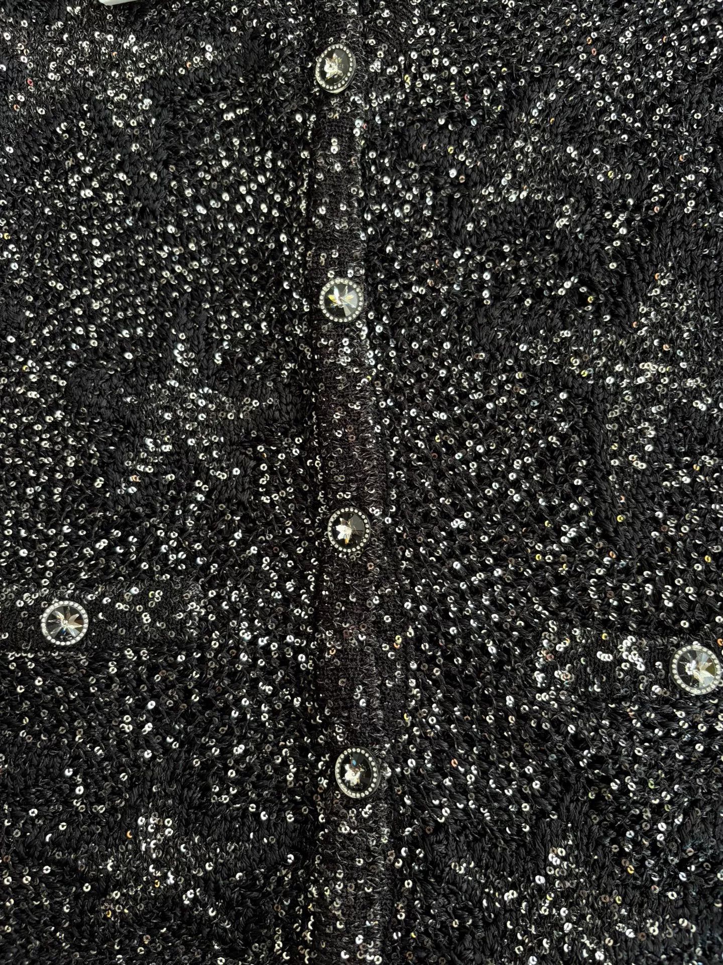 Chanel Chanel 24C Sequin Star Knit Cardigan Size US XS / EU 42 / 0 - 4 Thumbnail