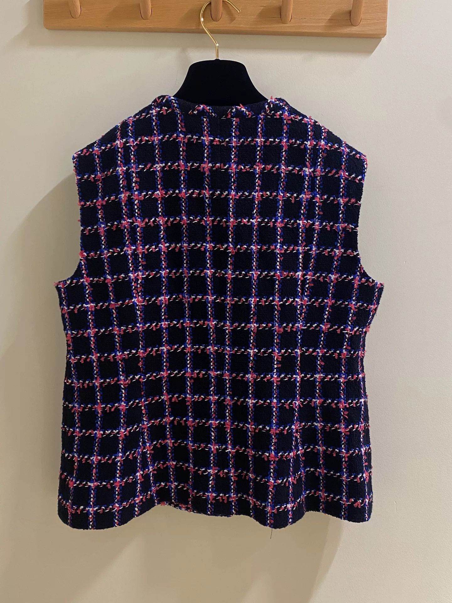 Chanel Chanel 2024 Purple Plaid Vest Size US M / EU 48-50 / 2 - 2 Thumbnail