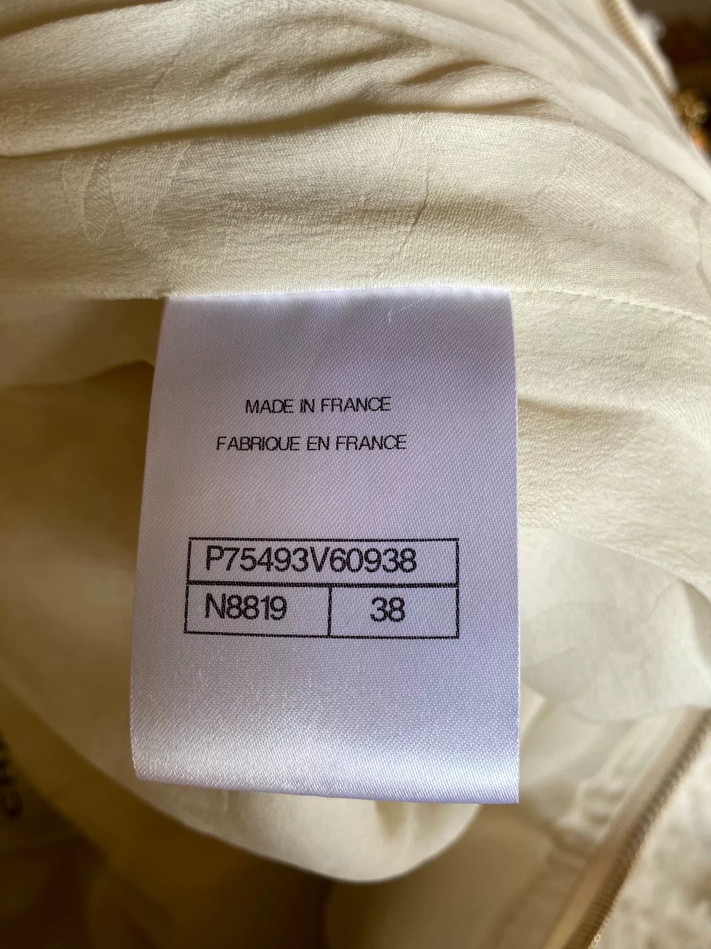 Chanel Chanel 2023 White Collar Jacket Size US L / EU 52-54 / 3 - 4 Thumbnail