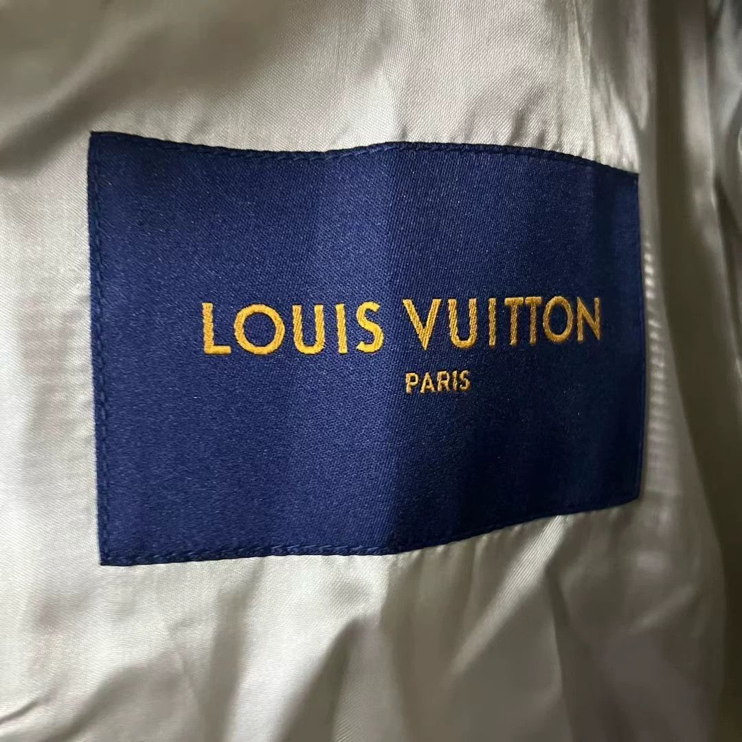 Louis Vuitton Louis Vuitton White Patchwork Leather Bomber Jacket Size US L / EU 52-54 / 3 - 3 Thumbnail
