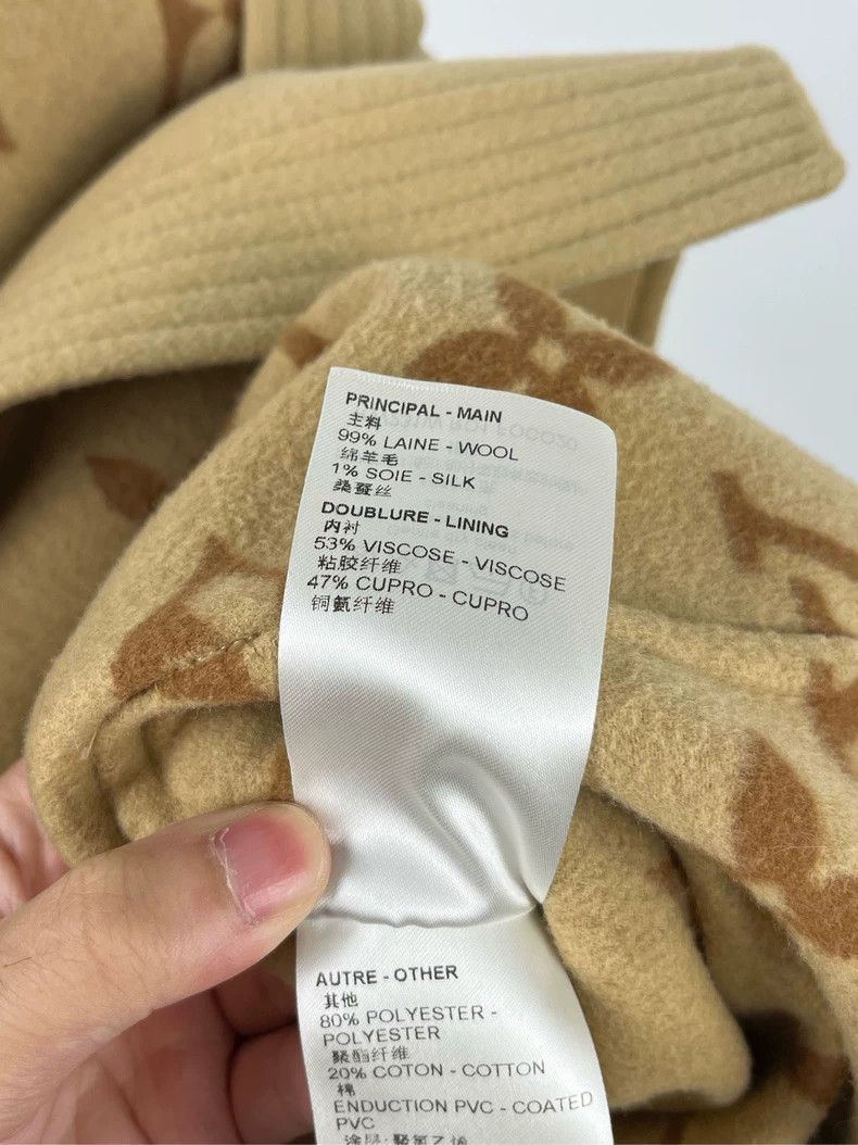 Louis Vuitton LV Monogram Logo Wool Hooded Coat Size US S / EU 44-46 / 1 - 5 Thumbnail