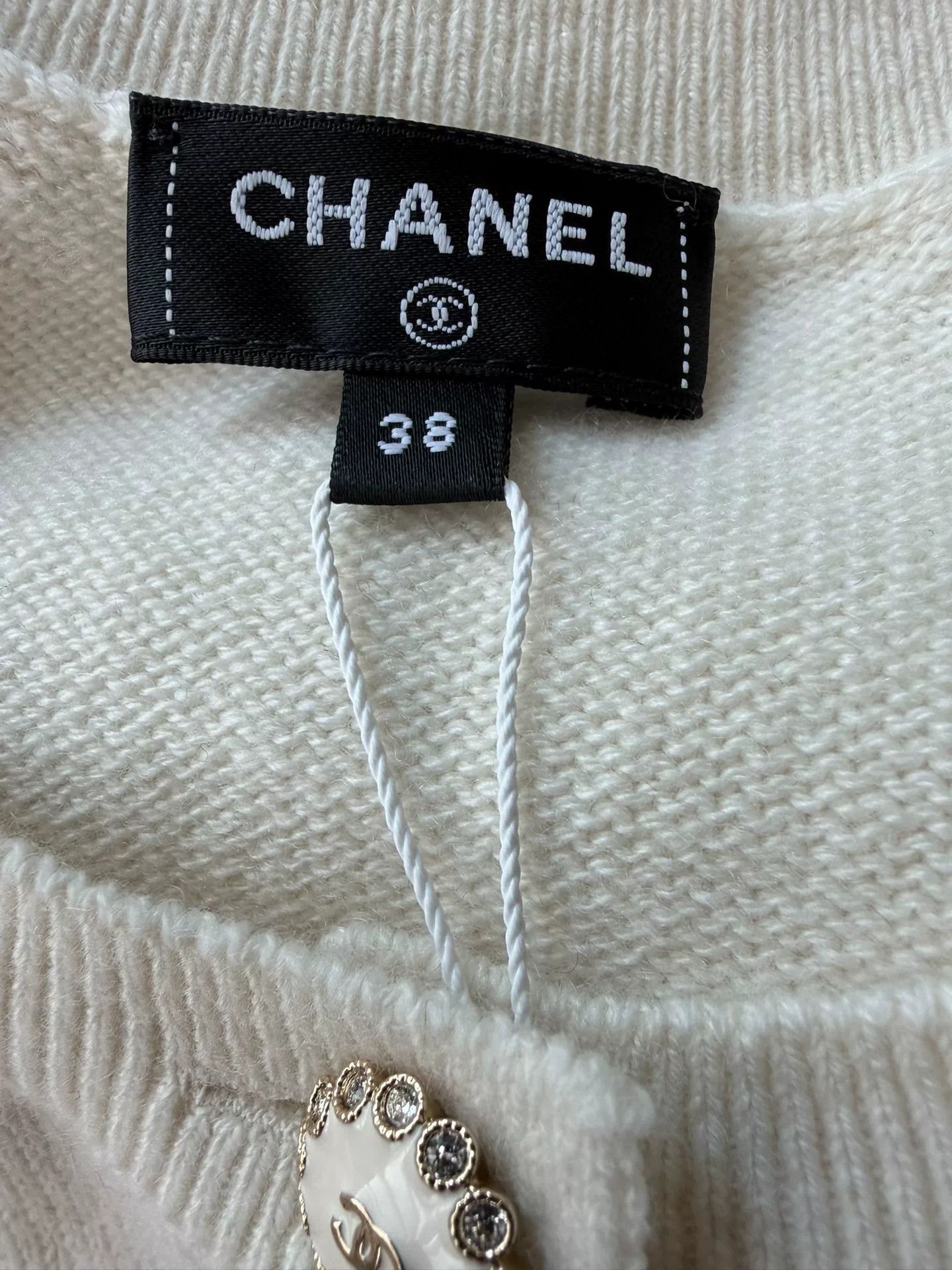 Chanel Chanel White Bow Knit Cardigan 38 Size US S / EU 44-46 / 1 - 3 Thumbnail