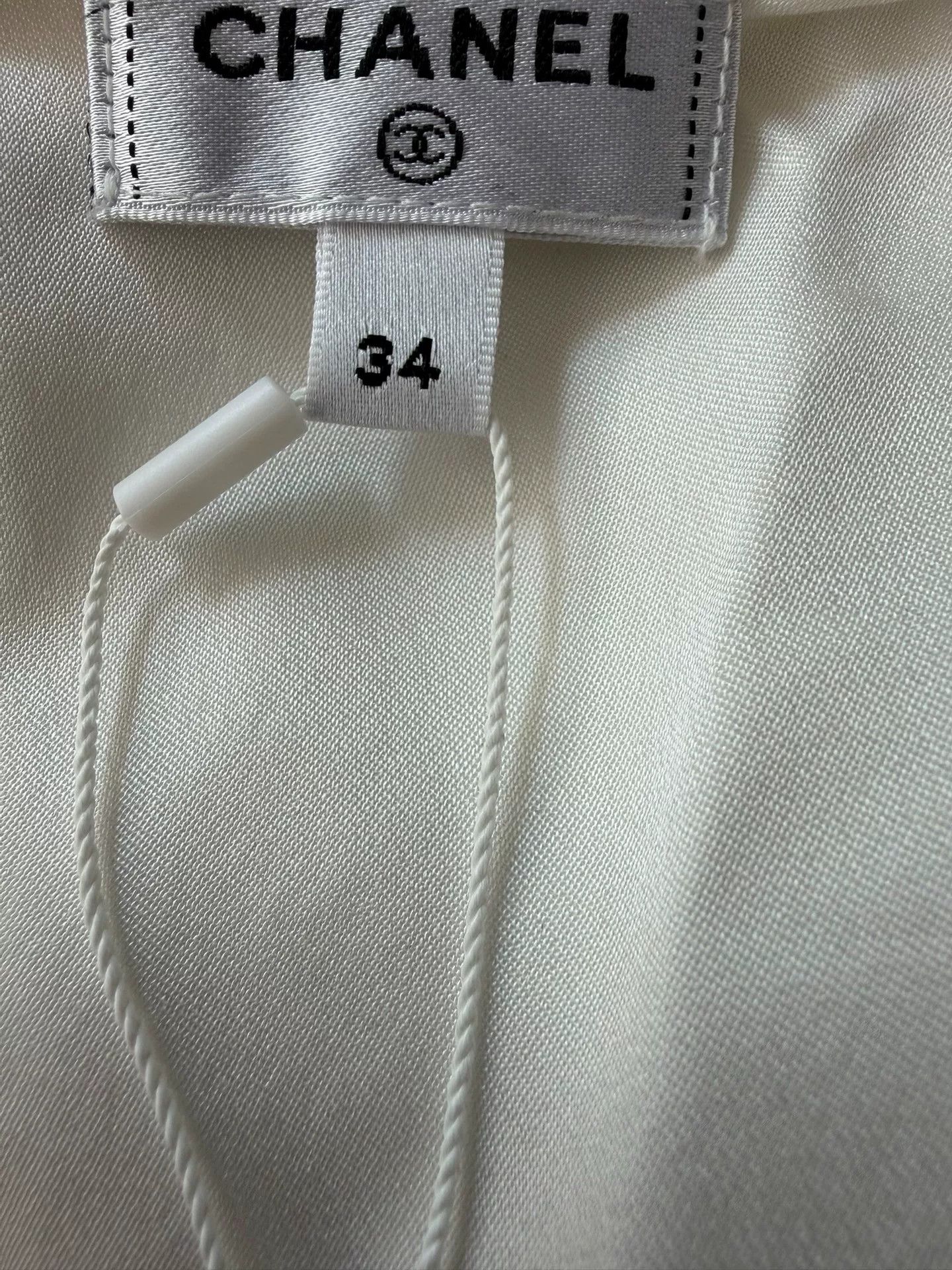 Chanel Chanel 25K White Bow Sleeveless Top Size US XS / EU 42 / 0 - 3 Thumbnail