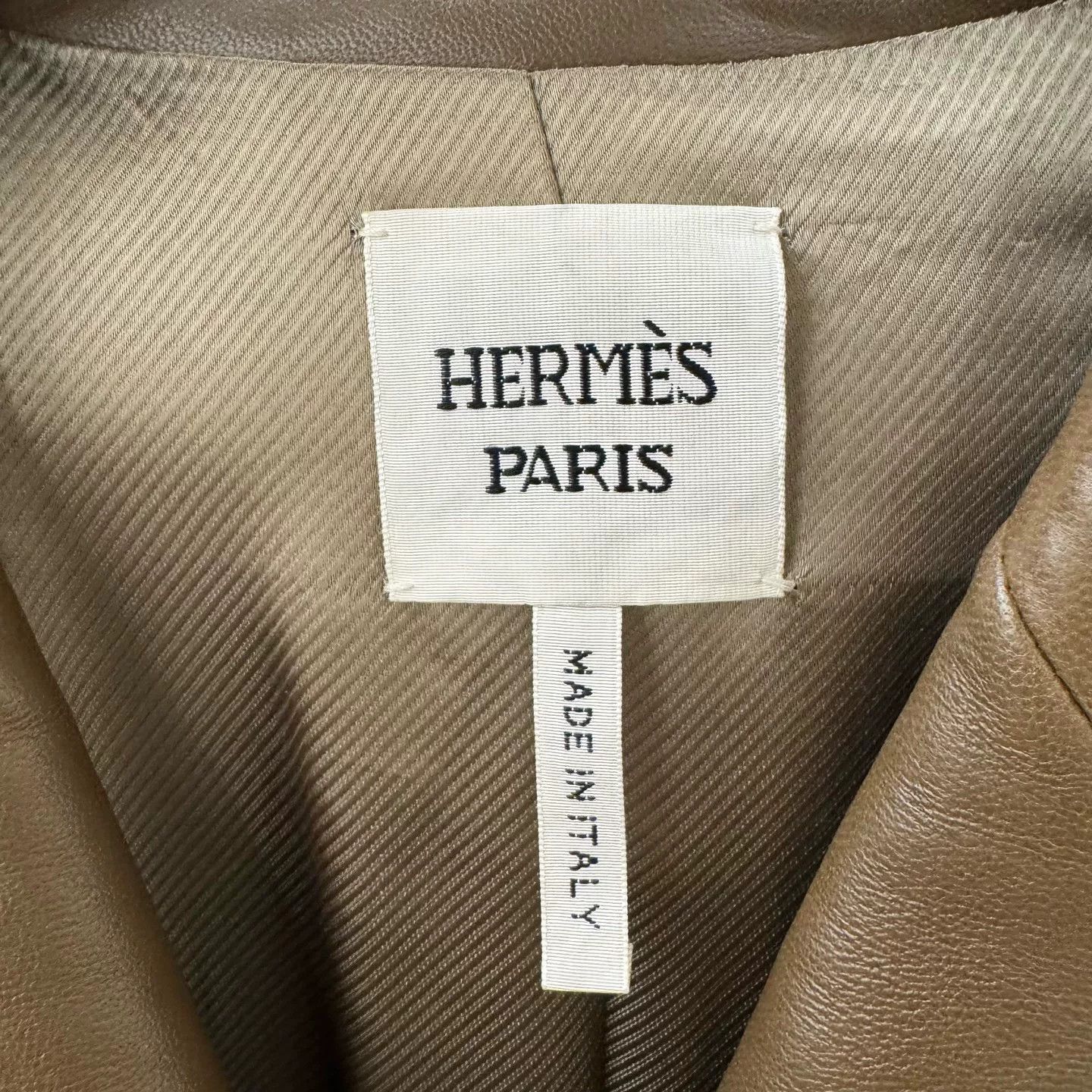 Hermes Hermes Brown Leather Coat Size 38 Size US XS / EU 42 / 0 - 3 Thumbnail