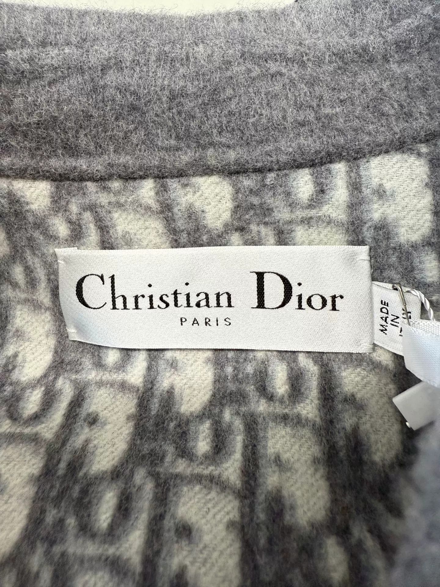 Dior gray long coat with lapel collar Size US S / EU 44-46 / 1 - 3 Thumbnail