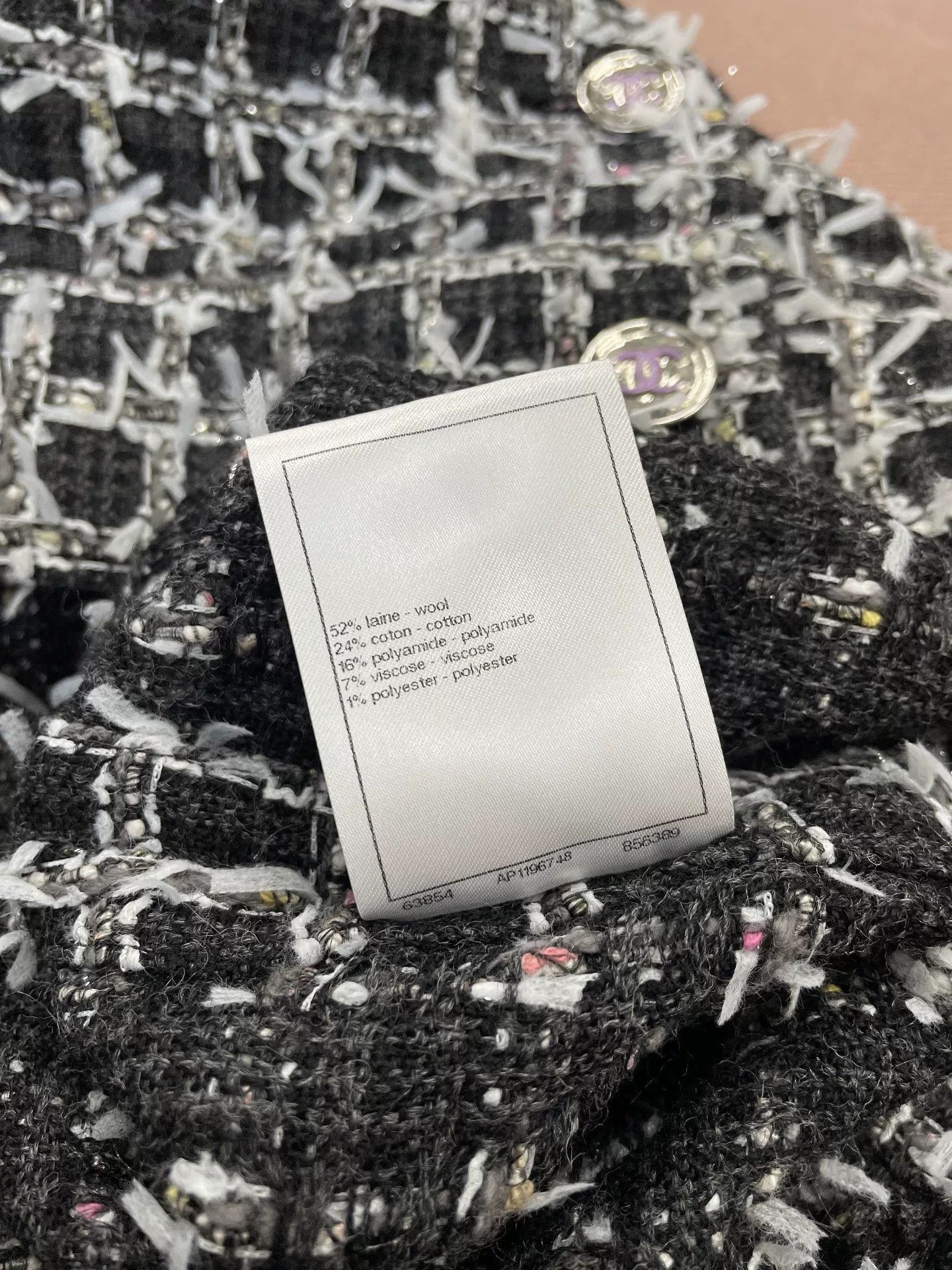 Chanel Chanel 23A Black Tweed Knit Jacket Size US S / EU 44-46 / 1 - 6 Thumbnail