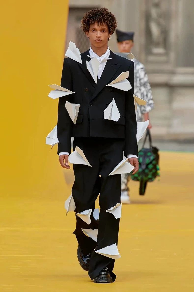 Louis Vuitton Louis Vuitton Paper Plane Blazer Showpiece Size US L / EU 52-54 / 3 - 3 Thumbnail