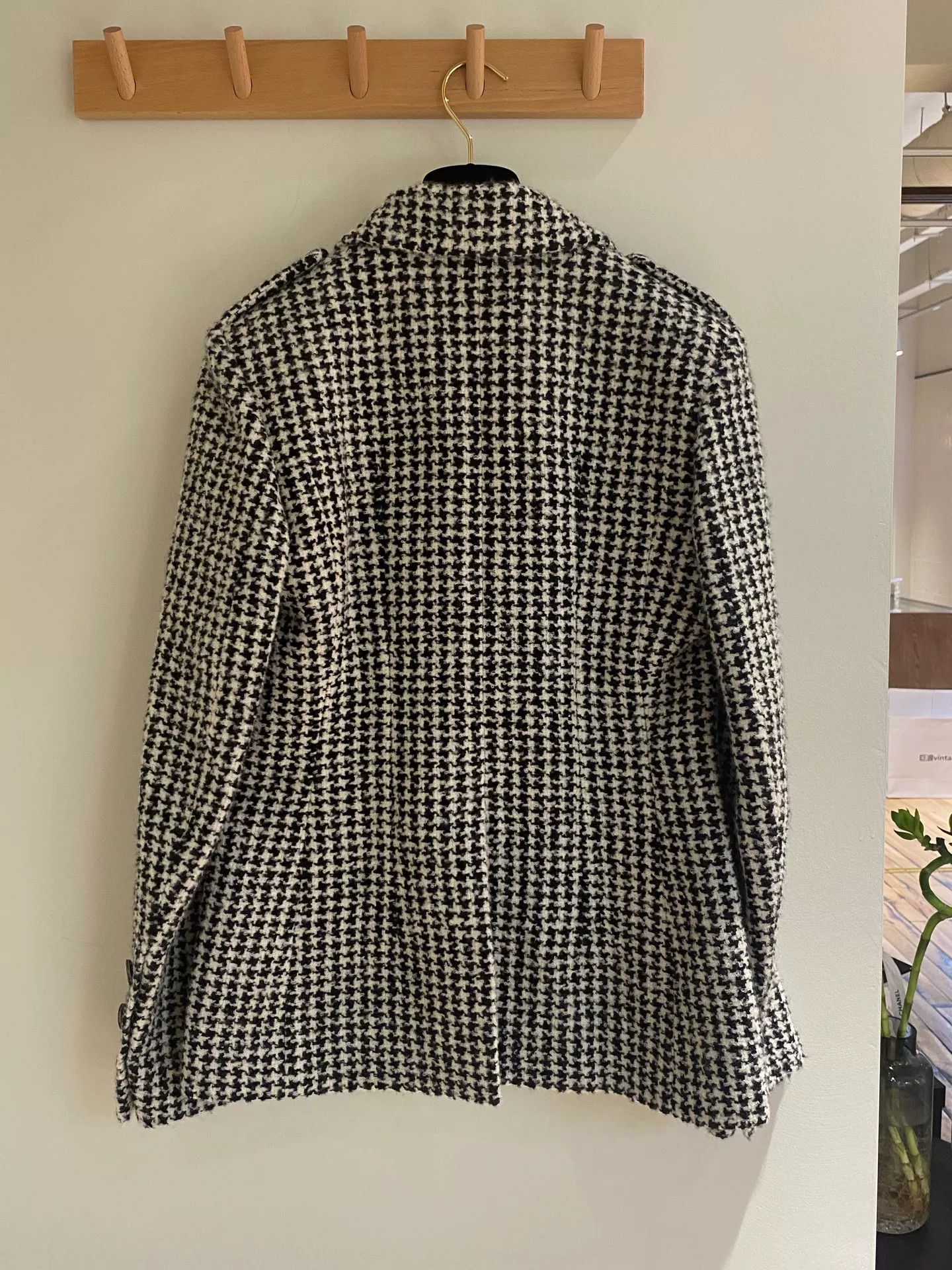 Chanel Chanel 2022 Houndstooth Tweed Jacket FR36 Size US XS / EU 42 / 0 - 2 Thumbnail