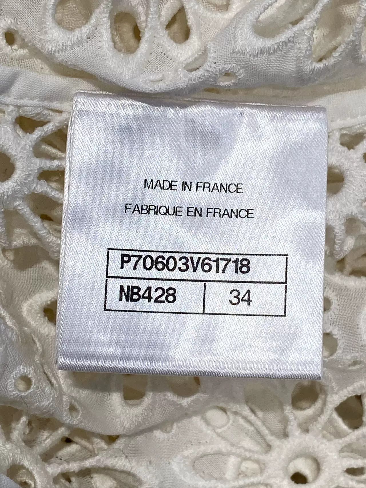 Chanel Chanel 2021 White Openwork Cardigan Size US XS / EU 42 / 0 - 5 Thumbnail