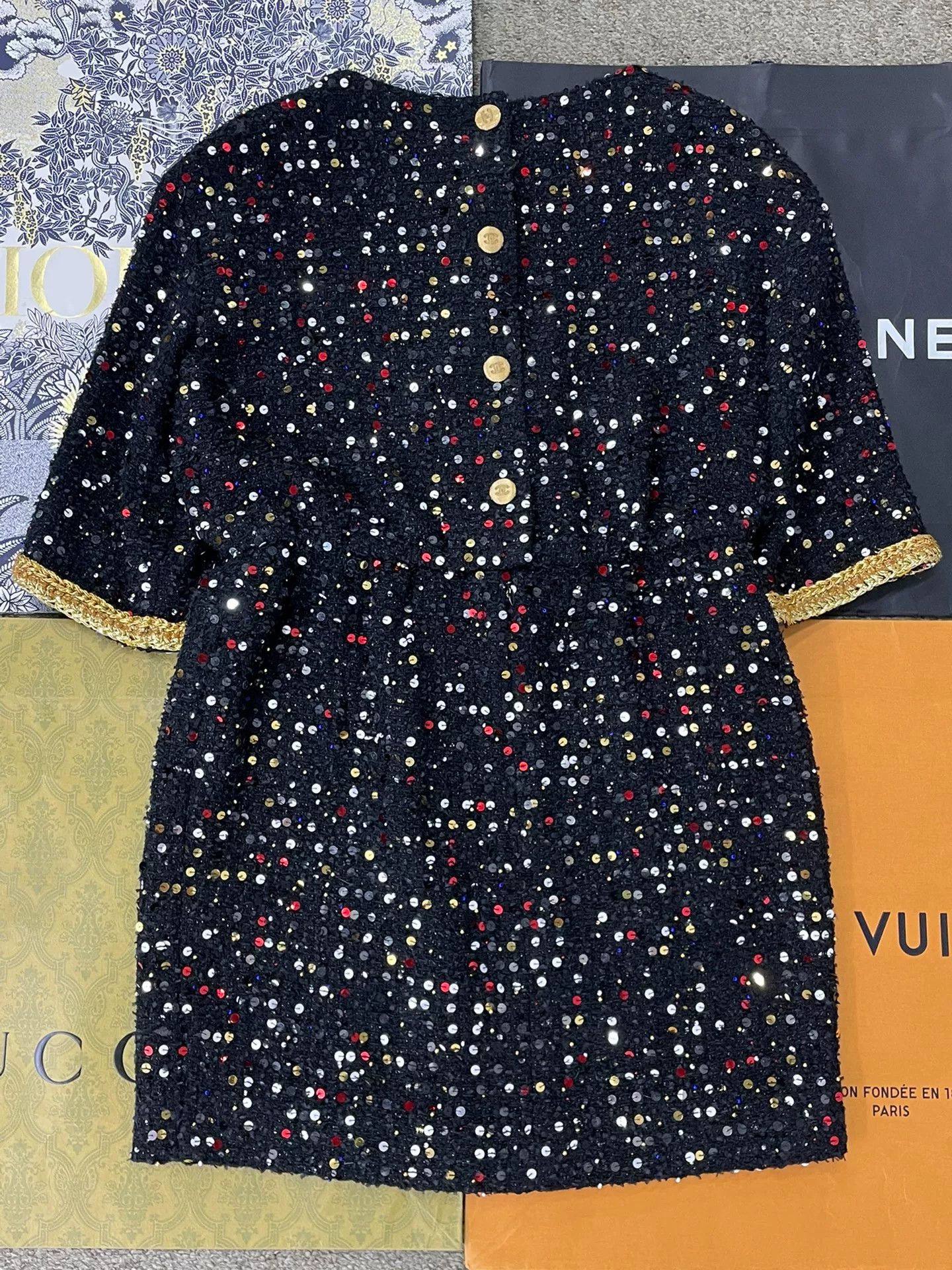 Chanel Chanel 22S Sequin Beaded Dress Size US 38 / EU 54 - 3 Thumbnail