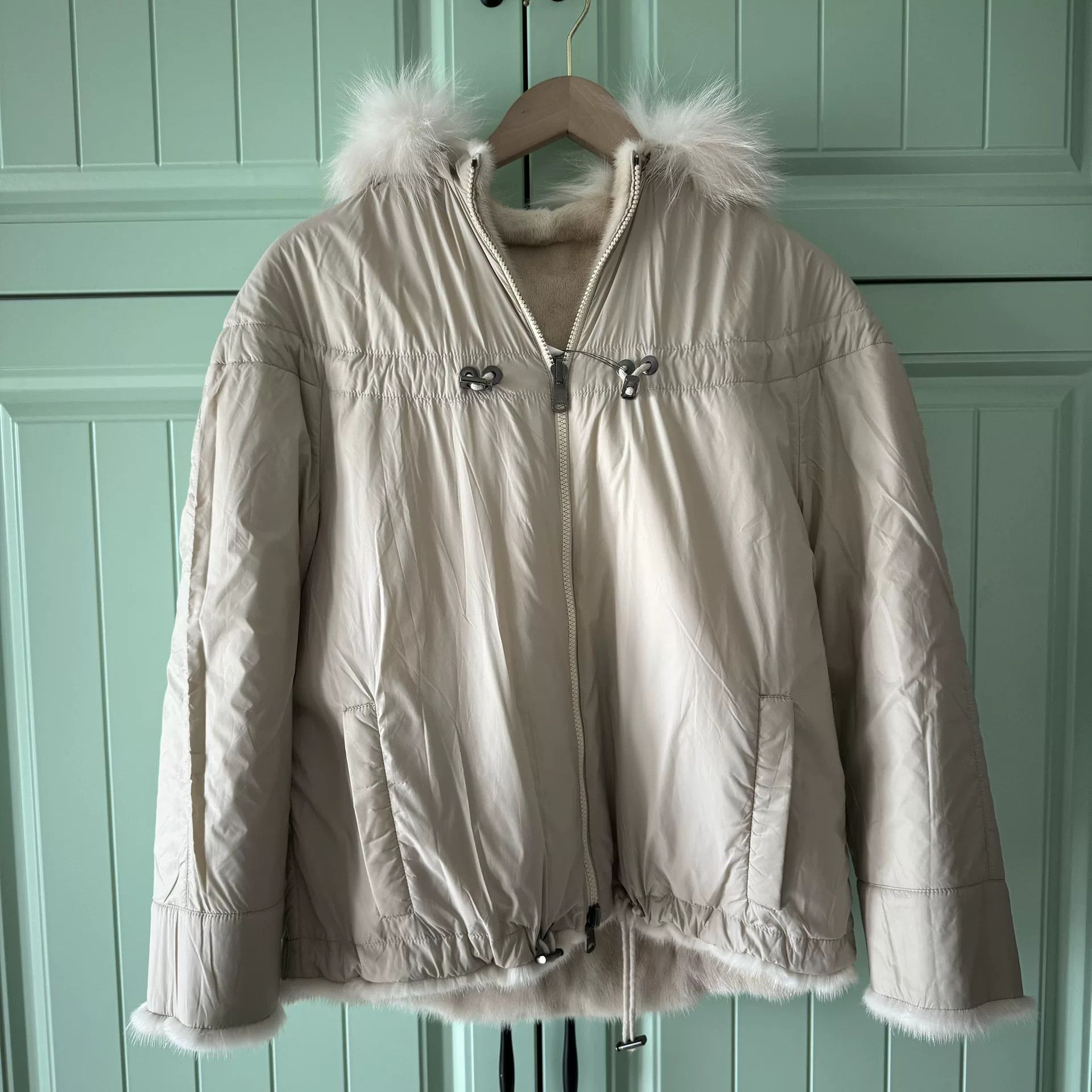 Brunello Cucinelli Brunello Cucinelli Beige Mink Coat Size US M / EU 48-50 / 2 - 6 Thumbnail