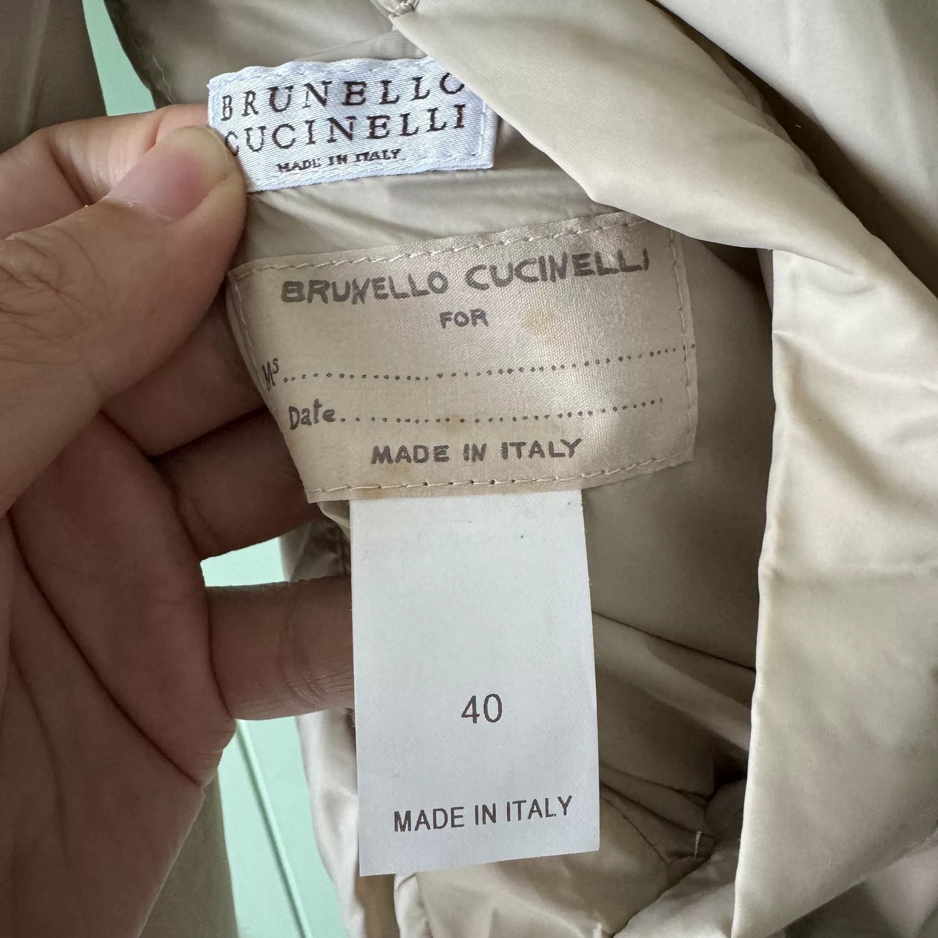 Brunello Cucinelli Brunello Cucinelli Beige Mink Coat Size US M / EU 48-50 / 2 - 4 Thumbnail