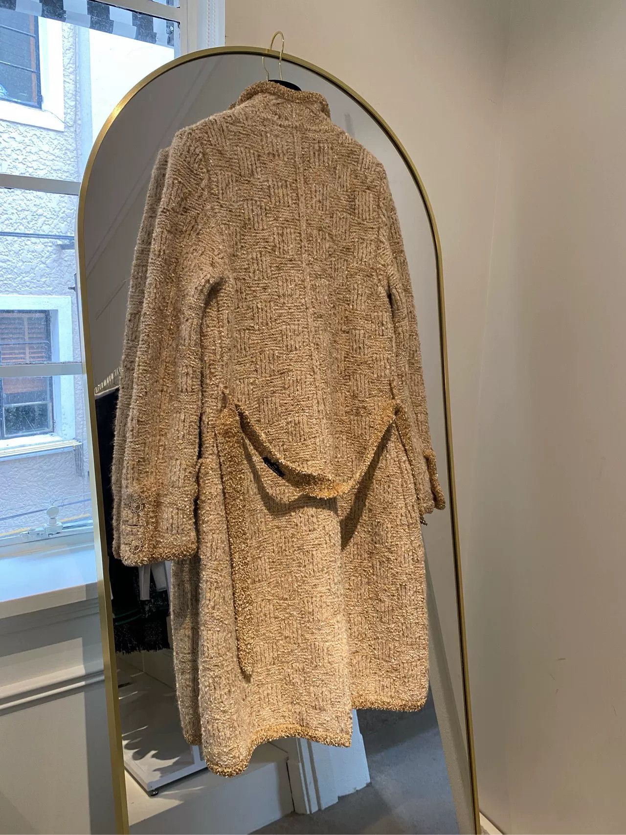 Chanel Chanel 20A Gold Knit Coat with Belt Size US XS / EU 42 / 0 - 4 Thumbnail