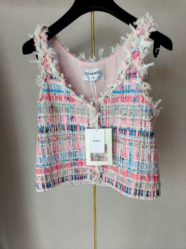 Chanel Chanel Tweed Sleeveless Vest Size US XS / EU 42 / 0 - 4 Thumbnail