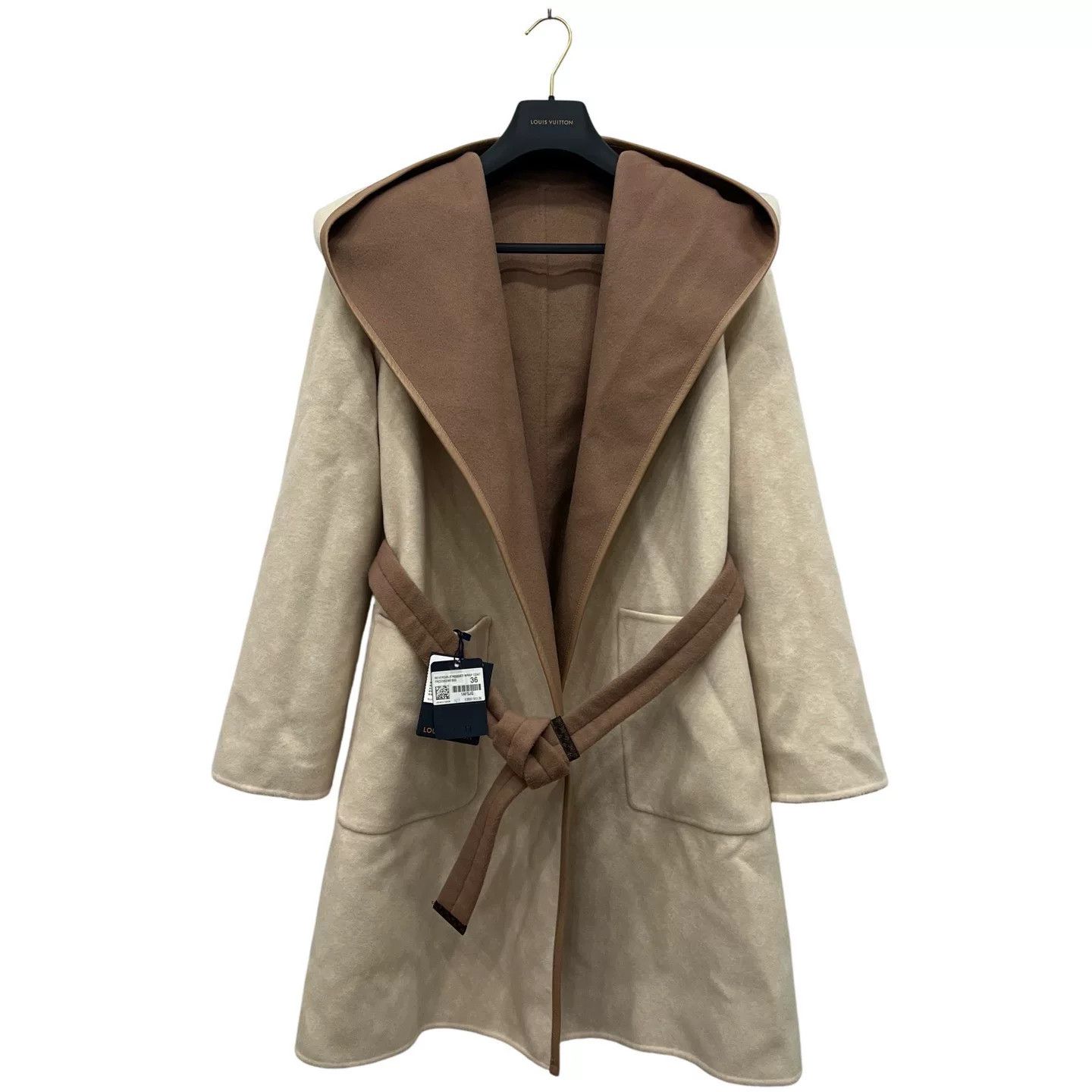 Louis Vuitton Louis Vuitton Beige Double-Sided Hooded Coat Size US S / EU 44-46 / 1 - 7 Thumbnail
