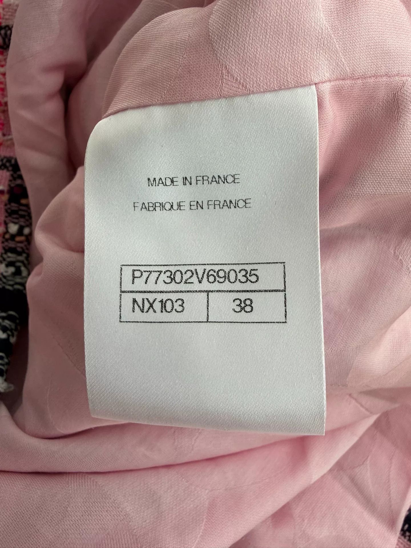 Chanel Chanel Pink Plaid Tweed Stand-Collar Jacket Size US S / EU 44-46 / 1 - 6 Thumbnail