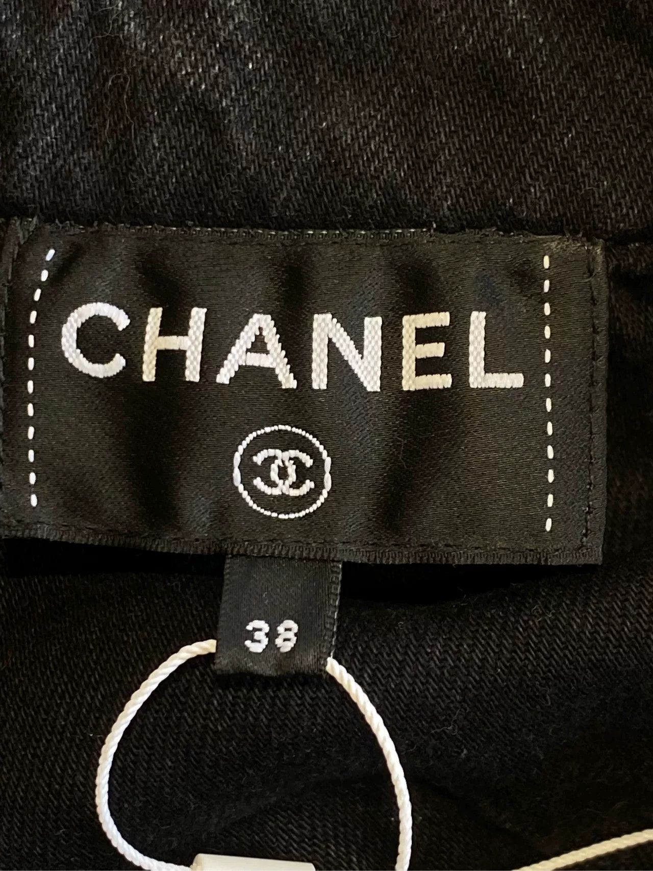 Chanel Chanel Black Denim Ruffled Vest FR38 Size US S / EU 44-46 / 1 - 4 Thumbnail