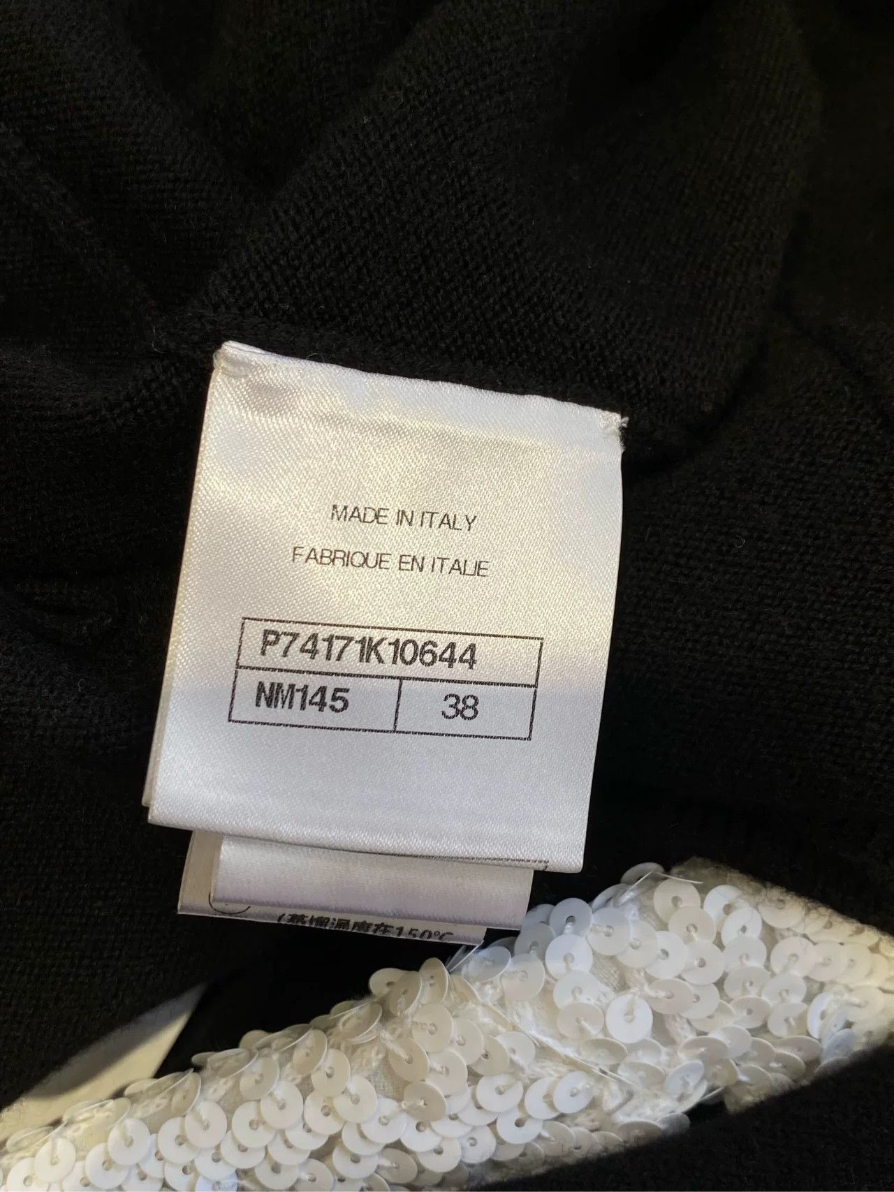 Chanel Chanel 23C Black White Sequin Jacket Size US XS / EU 42 / 0 - 5 Thumbnail
