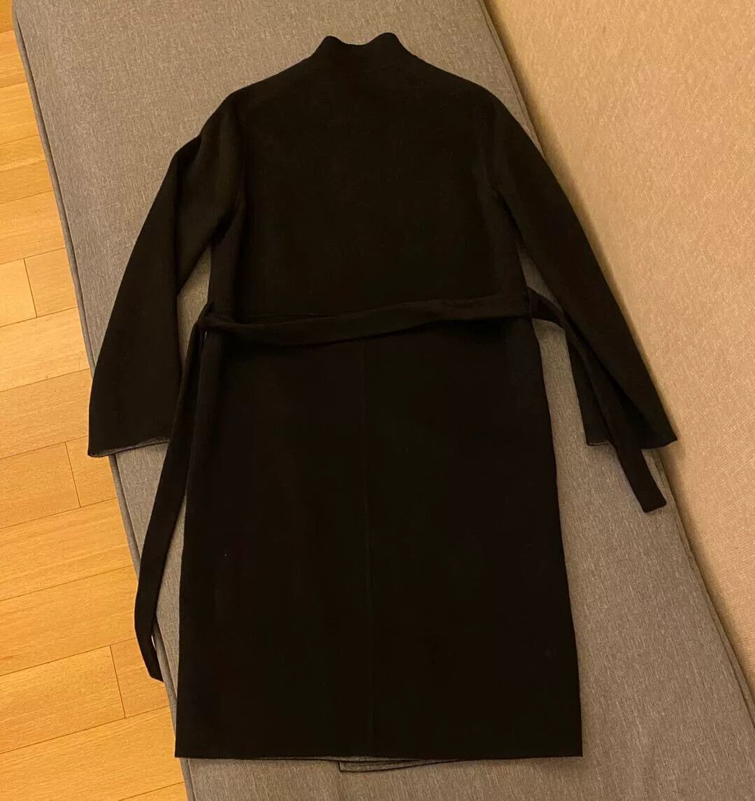 Hermes hermes black and gray cashmere coat Size US S / EU 44-46 / 1 - 2 Thumbnail
