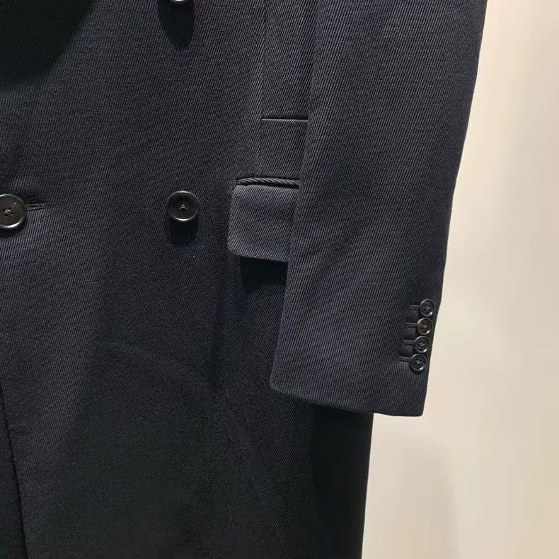 Hermes Hermes Black Double-Breasted Cashmere Coat Size US L / EU 52-54 / 3 - 6 Thumbnail