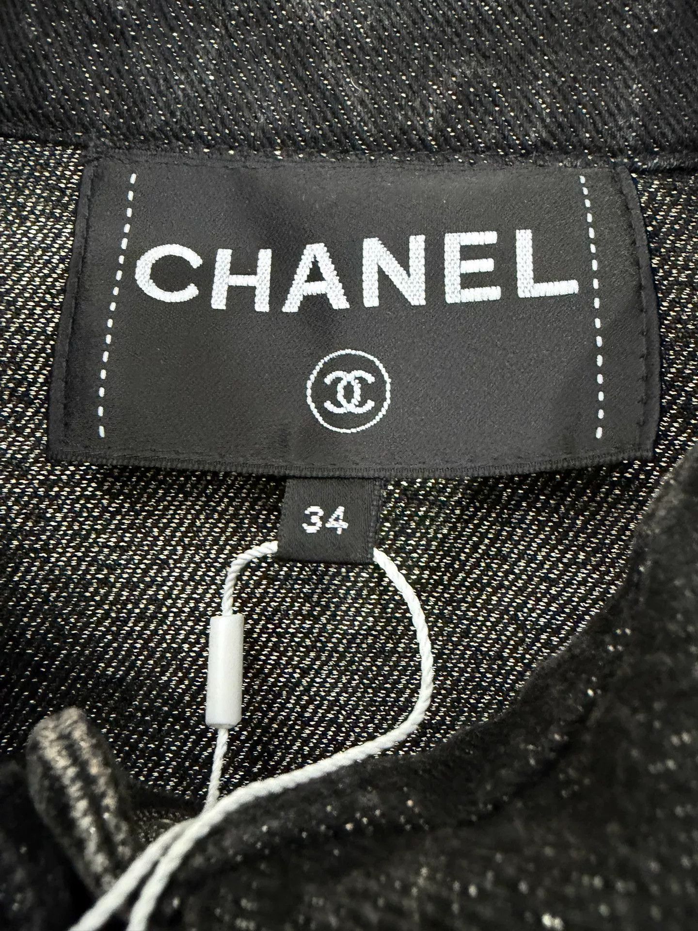 Chanel Chanel 23C Dark Gray Denim Jacket Size US XS / EU 42 / 0 - 4 Thumbnail