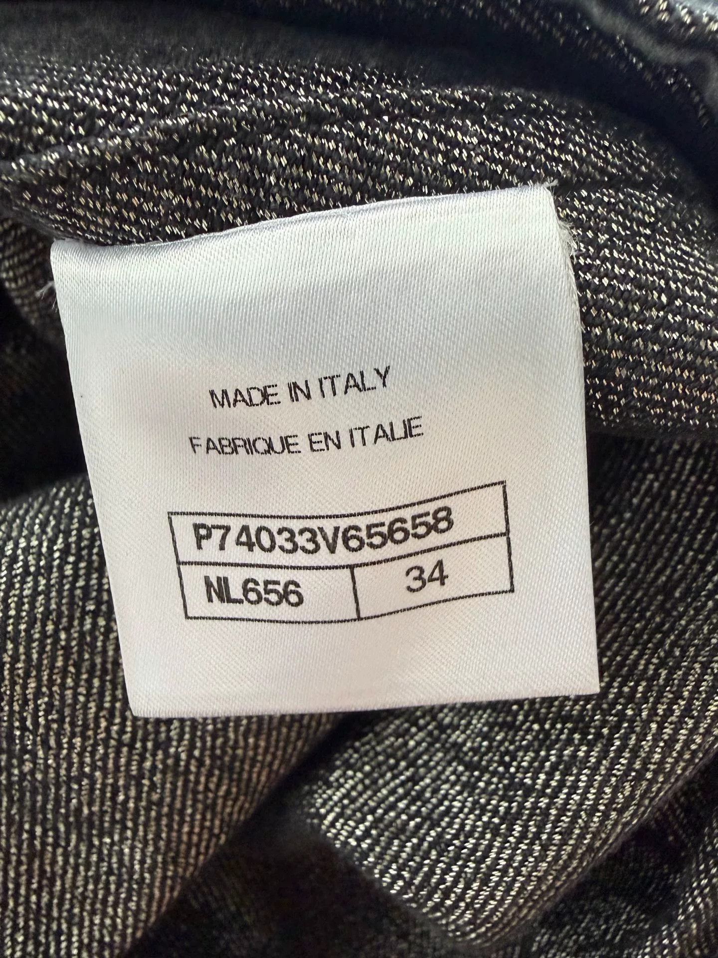 Chanel Chanel 23C Dark Gray Denim Jacket Size US XS / EU 42 / 0 - 5 Thumbnail