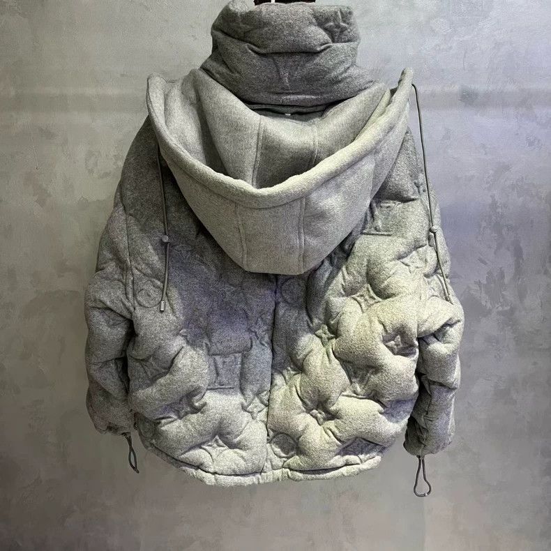 Louis Vuitton Louis Vuitton Gray Quilted Zip Jacket Size US M / EU 48-50 / 2 - 2 Thumbnail