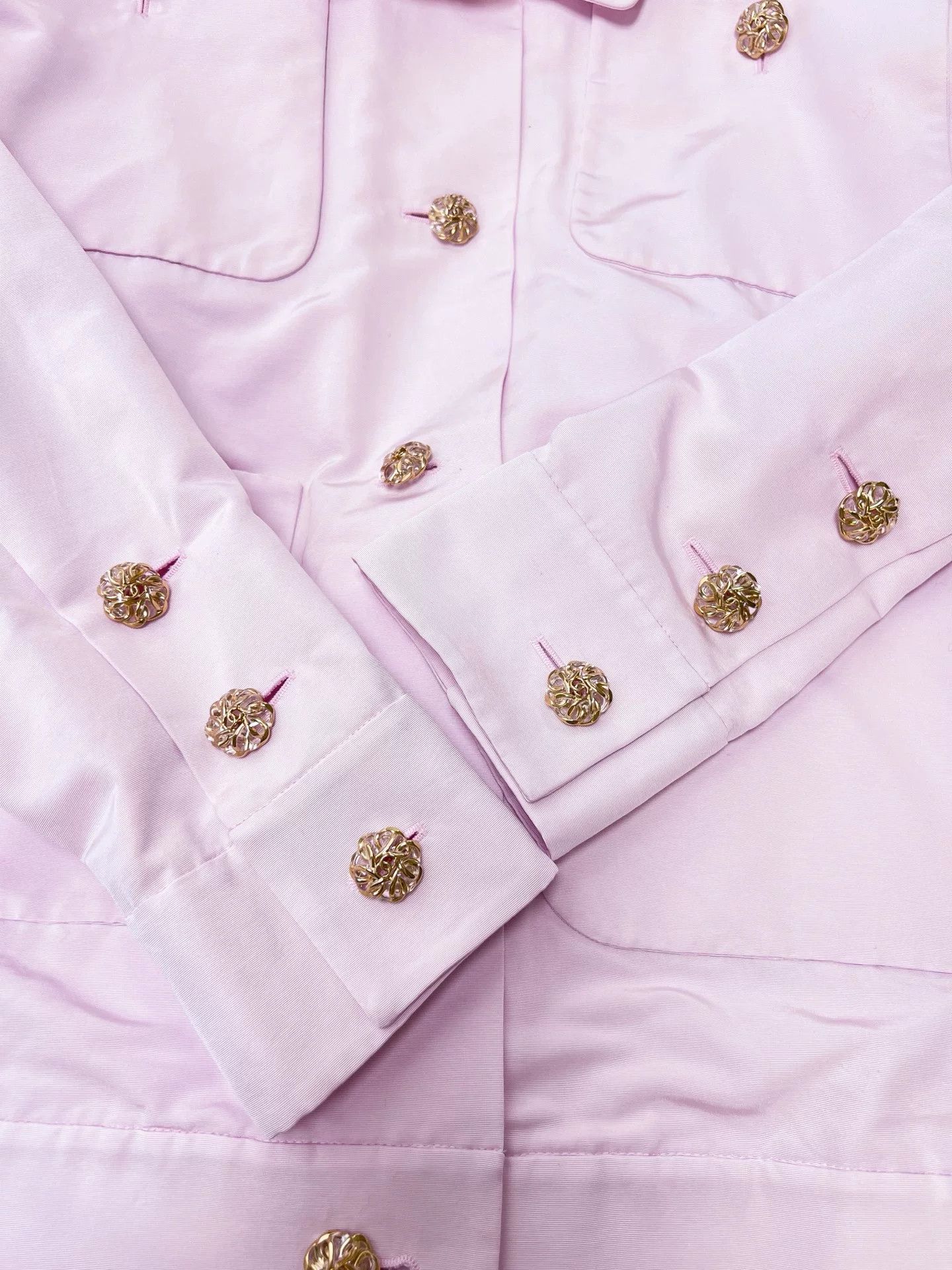 Chanel Chanel 20A Pink Long Sleeve Jacket Size US S / EU 44-46 / 1 - 5 Thumbnail