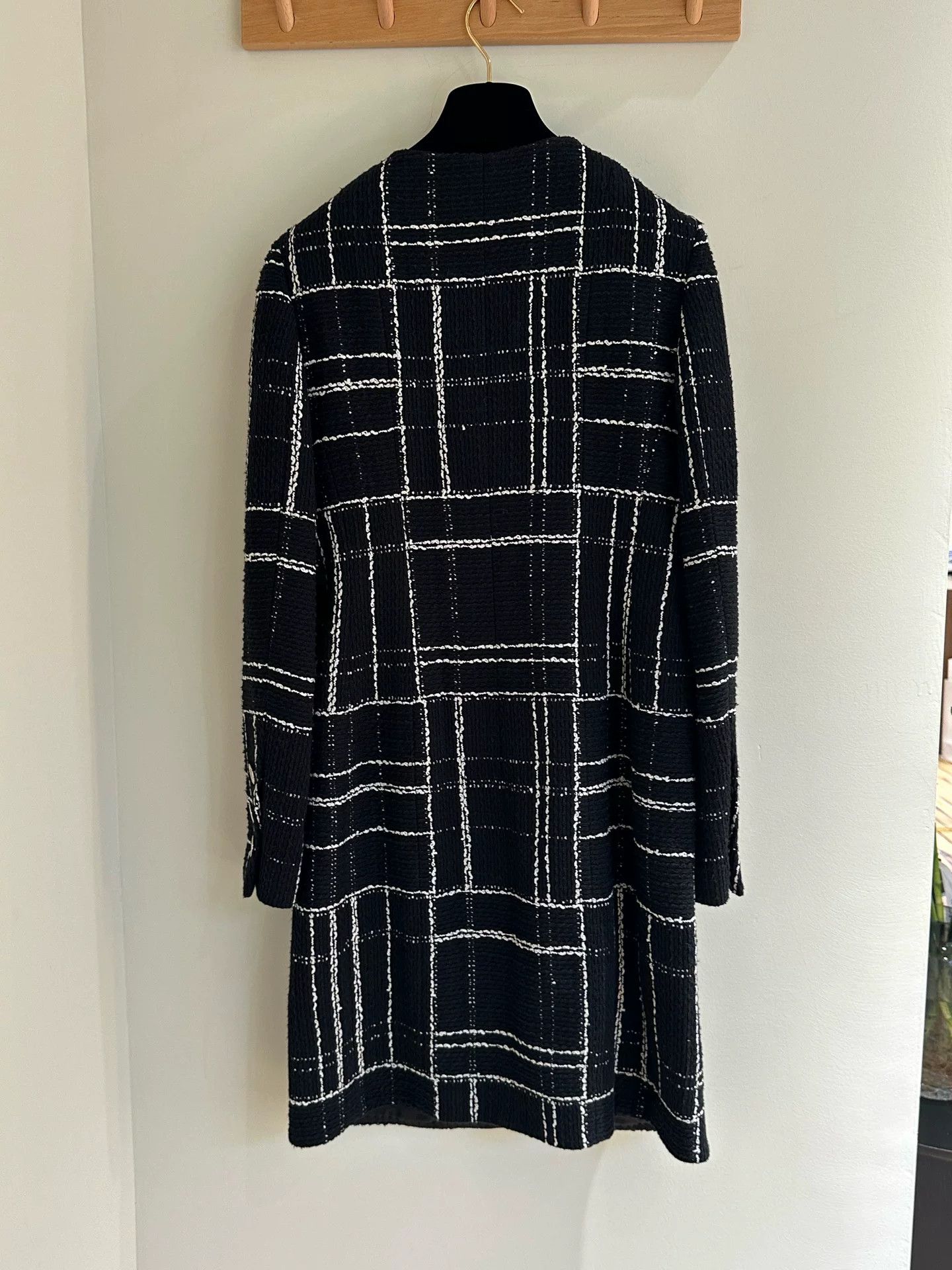 Chanel Chanel 23A Plaid Mid-Length Coat Size US XS / EU 42 / 0 - 2 Thumbnail