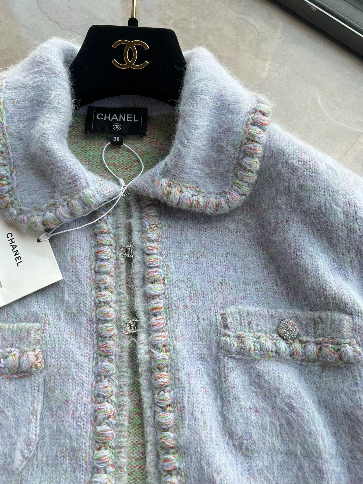 Chanel Chanel 25B Purple Cardigan Size 38 Size US M / EU 48-50 / 2 - 3 Thumbnail