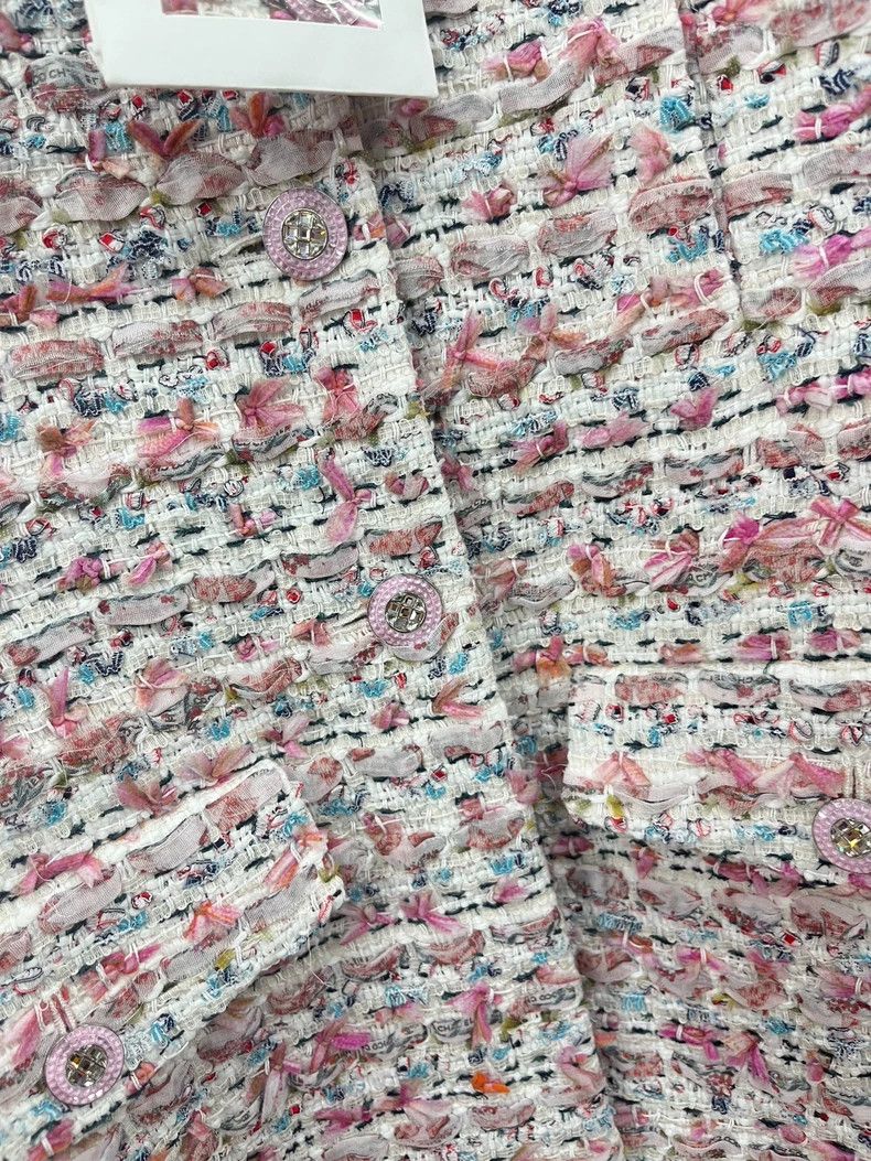 Chanel Chanel 23C Colorful Woven Coat Size US M / EU 48-50 / 2 - 2 Thumbnail