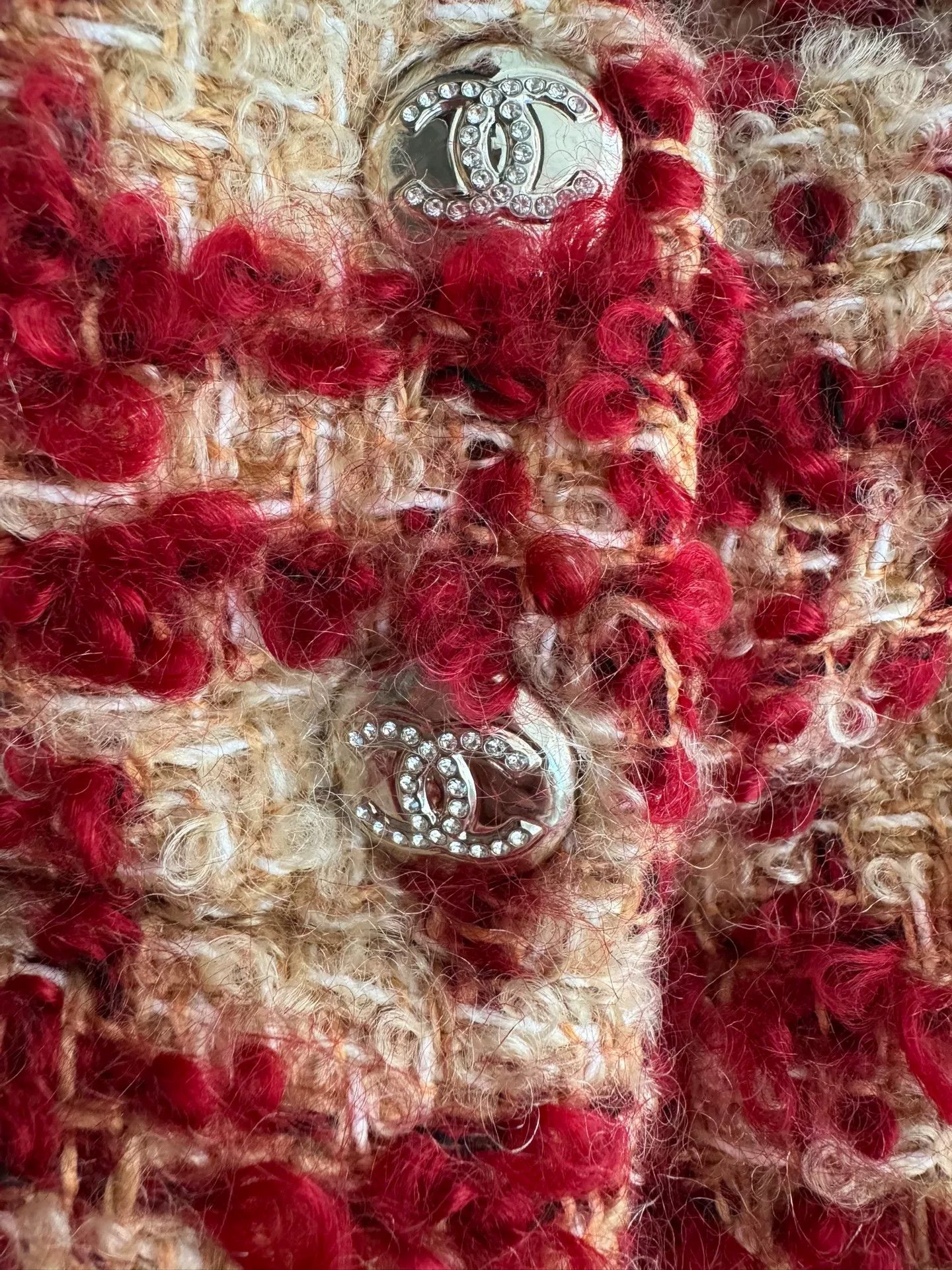 Chanel Chanel Red Plaid Tweed Vest Coat Size US S / EU 44-46 / 1 - 4 Thumbnail