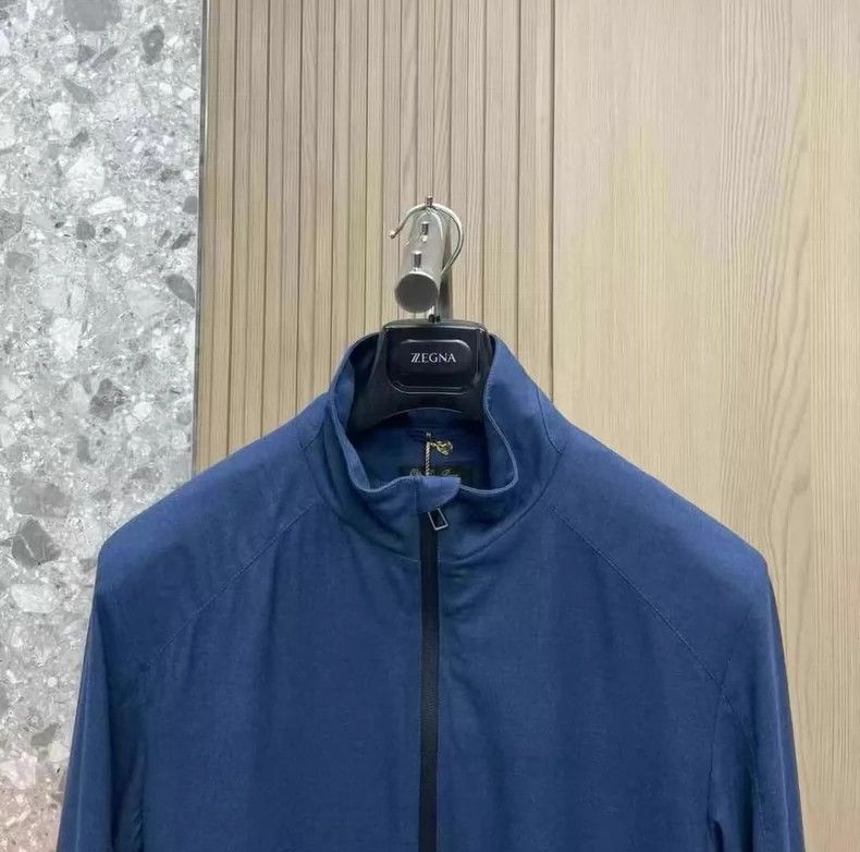 Loro Piana Loro Piana 12 Micron Wool Bomber Jacket Size US XXL / EU 58 / 5 - 3 Thumbnail
