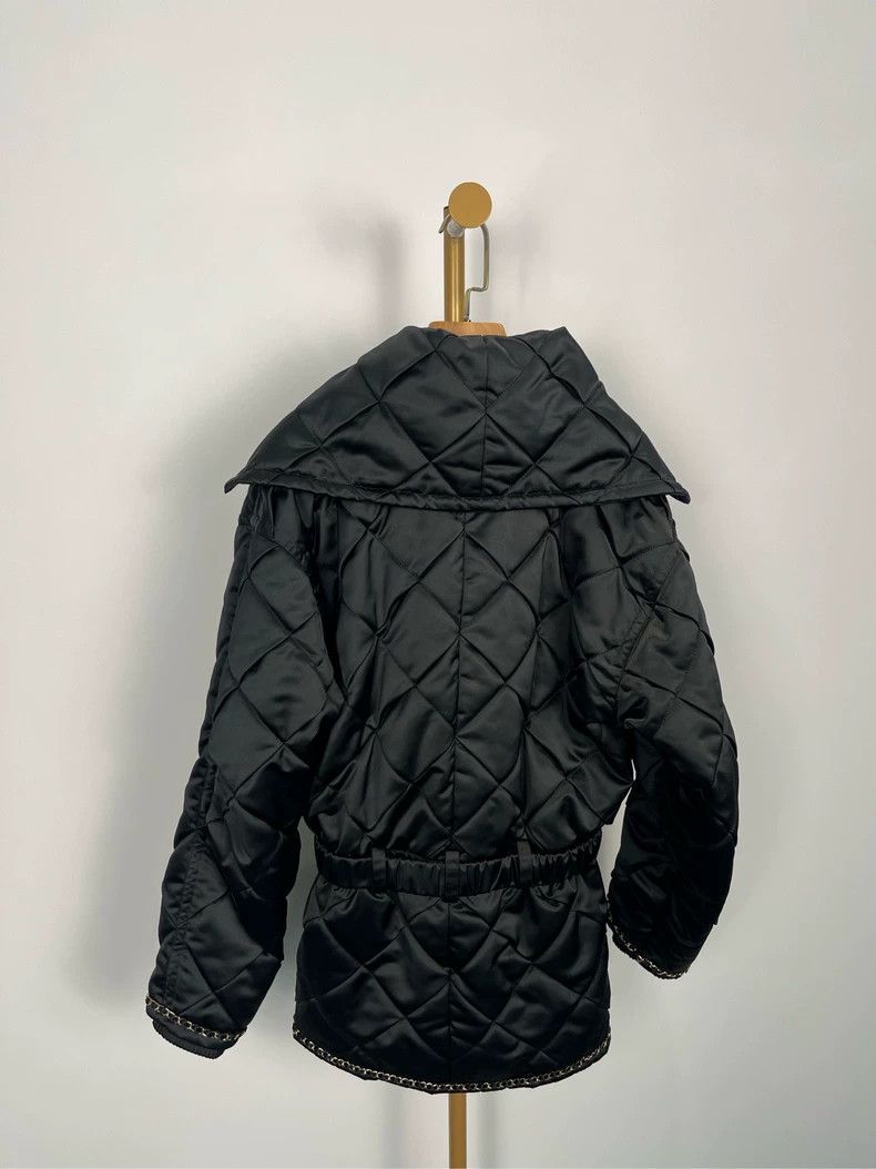 Chanel Chanel Black Logo Collar Jacket W/ Bag Size US S / EU 44-46 / 1 - 2 Thumbnail