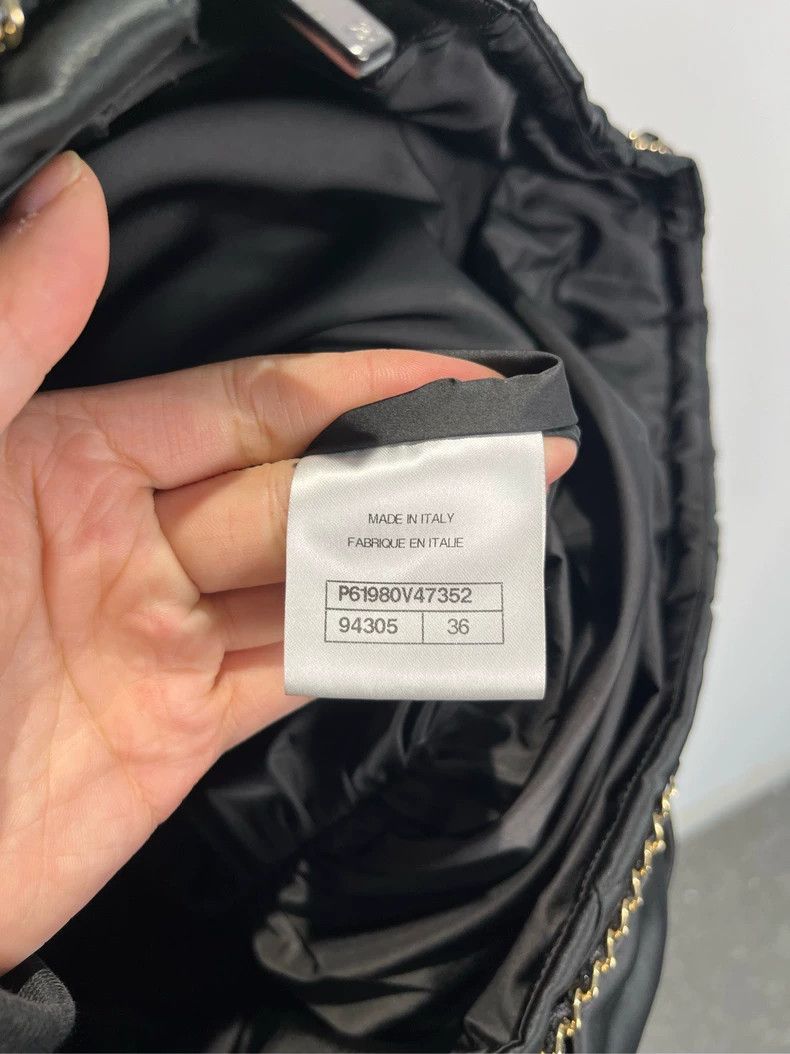 Chanel Chanel Black Logo Collar Jacket W/ Bag Size US S / EU 44-46 / 1 - 6 Thumbnail