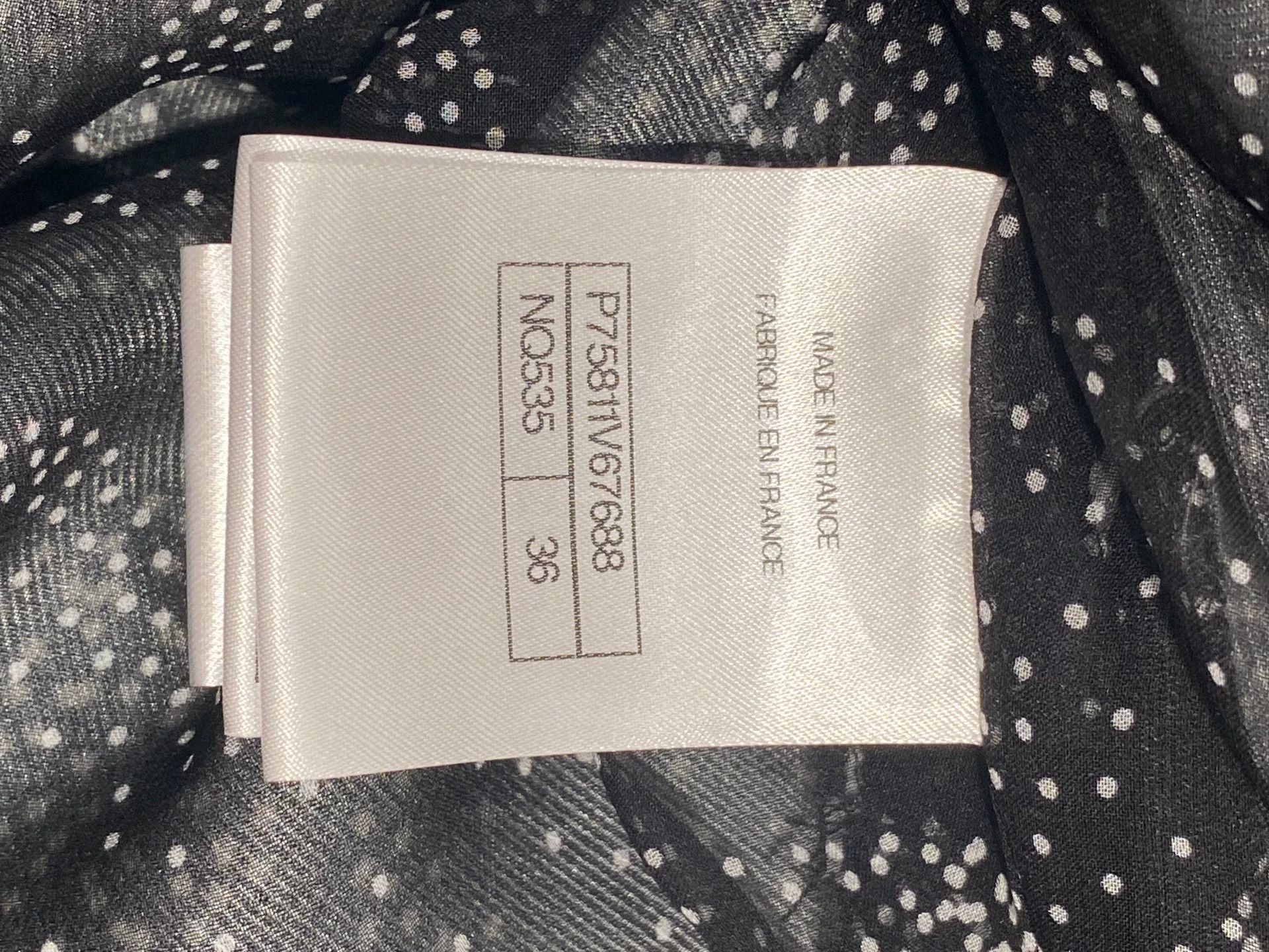 Chanel Chanel 23k Black White Snowflake Dress Size US 36 / EU 52 - 4 Thumbnail