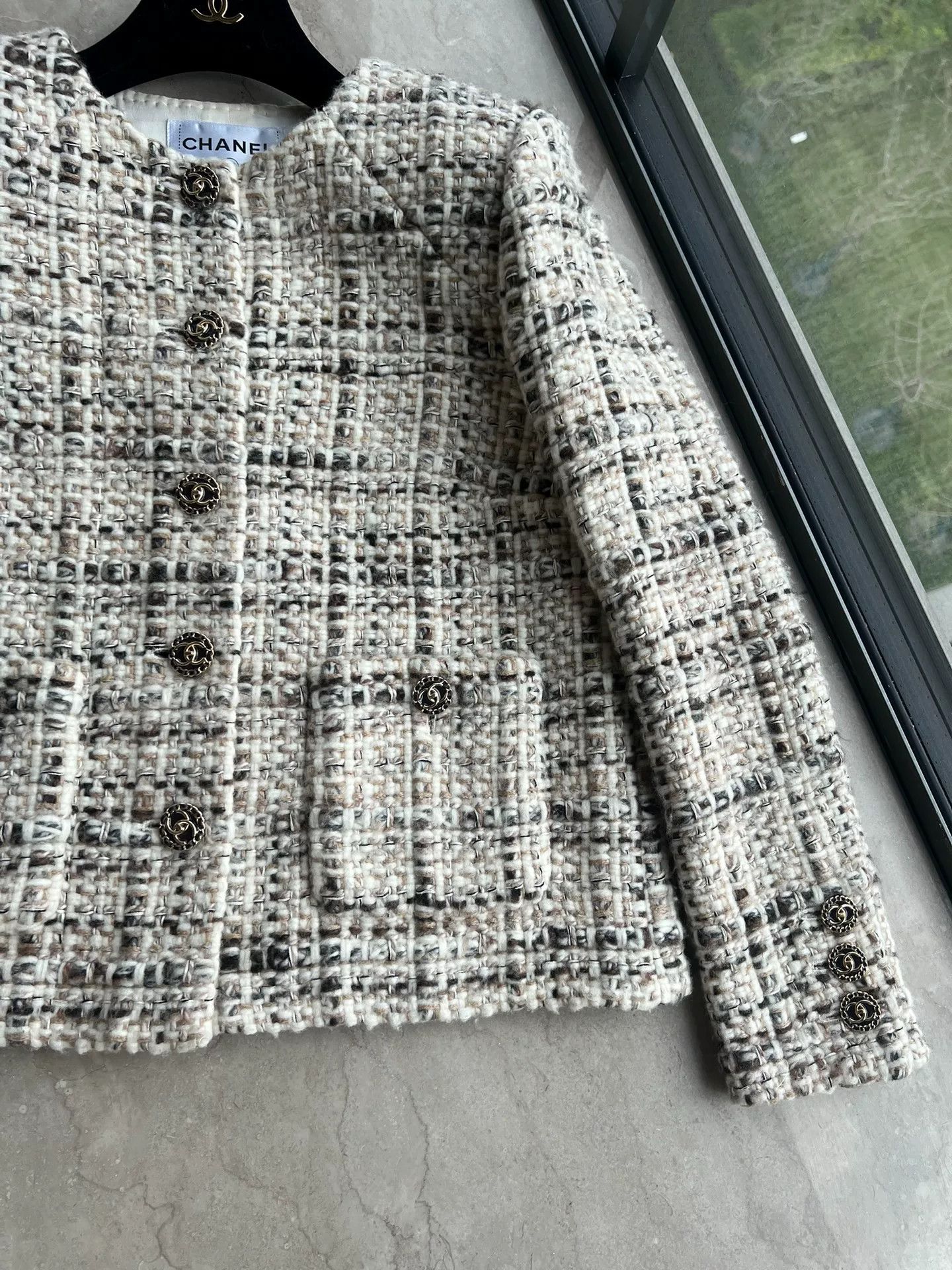Chanel Chanel Forest Series Tweed Jacket Size US M / EU 48-50 / 2 - 2 Thumbnail