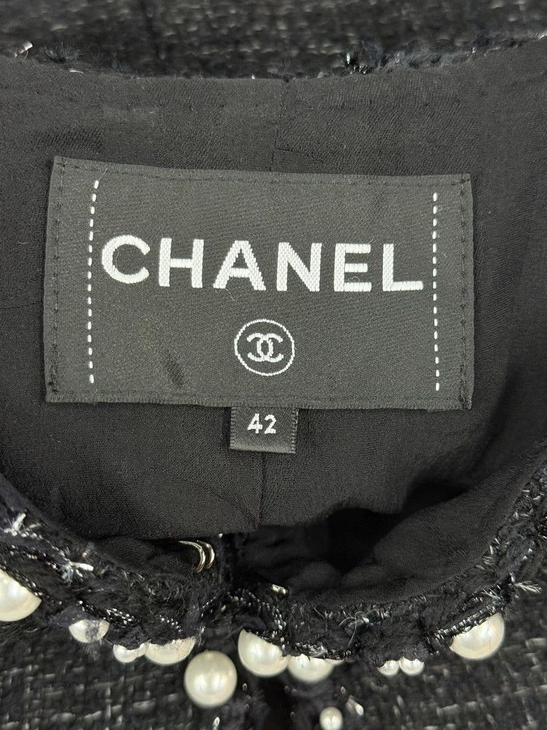 Chanel Chanel 25P Black Pearl Jacket Size US M / EU 48-50 / 2 - 4 Thumbnail