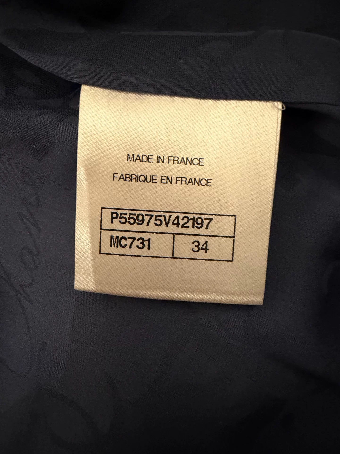 Chanel Chanel Long Tweed Pearl Coat Size US XS / EU 42 / 0 - 5 Thumbnail