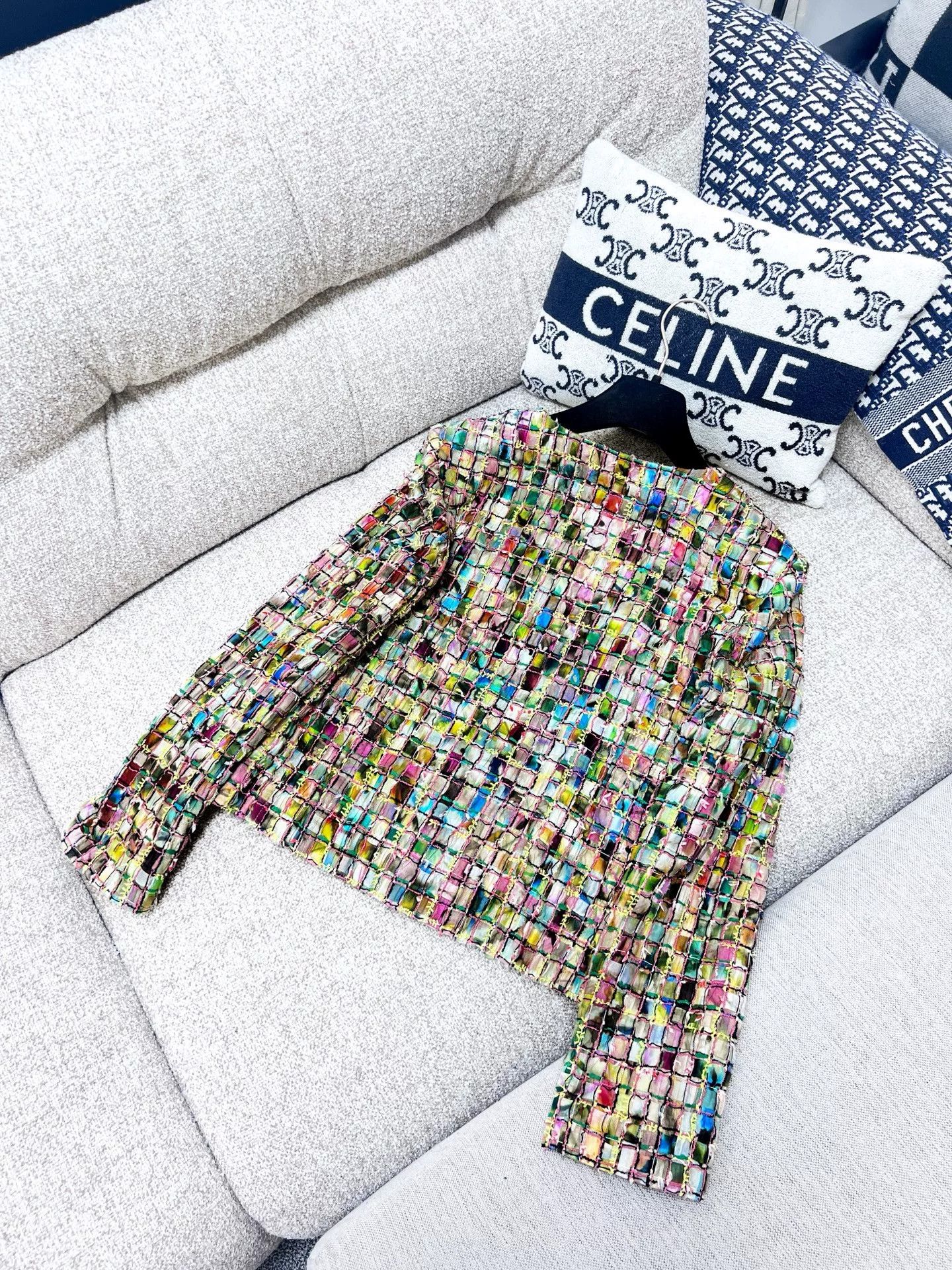 Chanel Chanel 21P Tweed Jacket Multi Color Size US S / EU 44-46 / 1 - 5 Thumbnail
